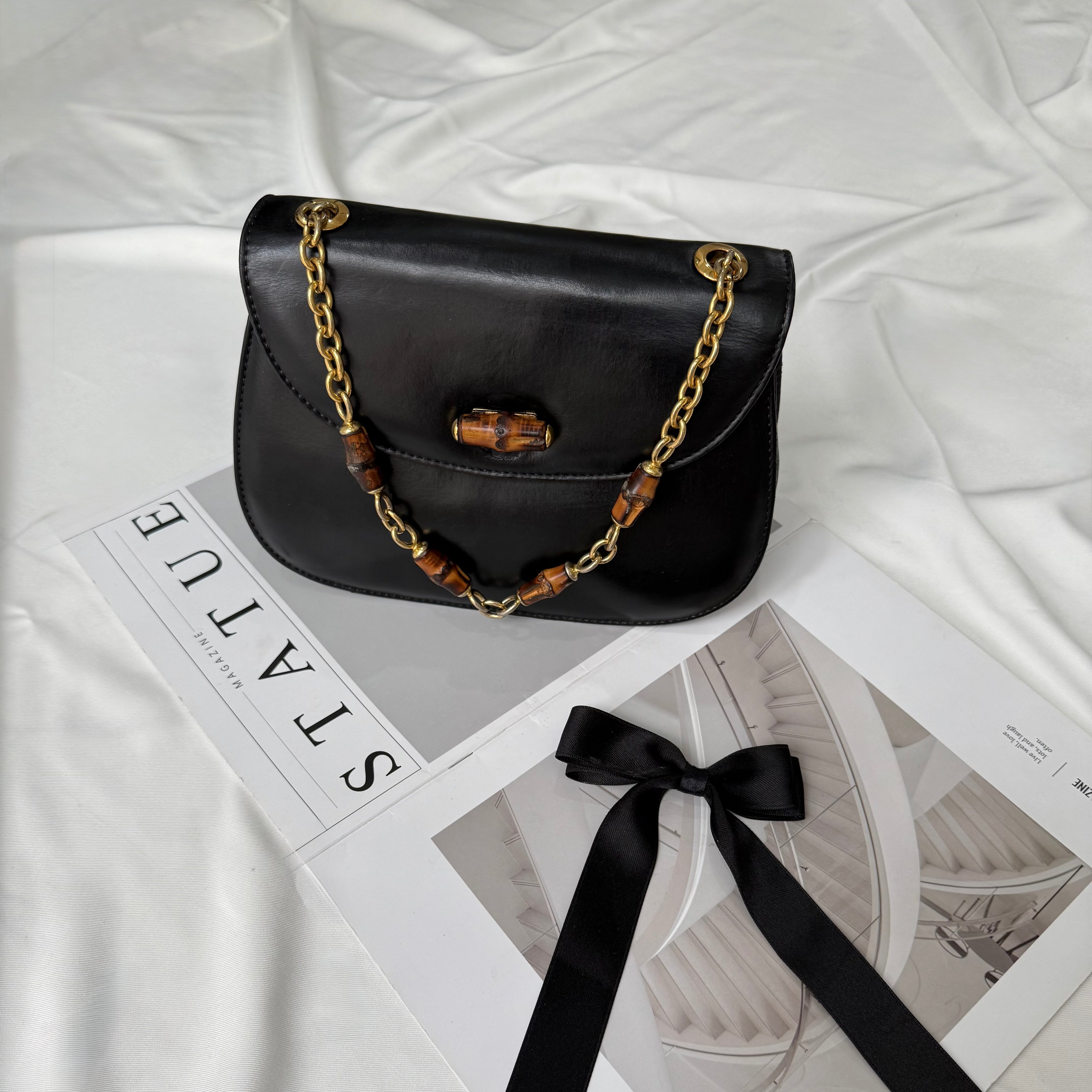 Gucci Classic Small Bamboo Top Handle Bag