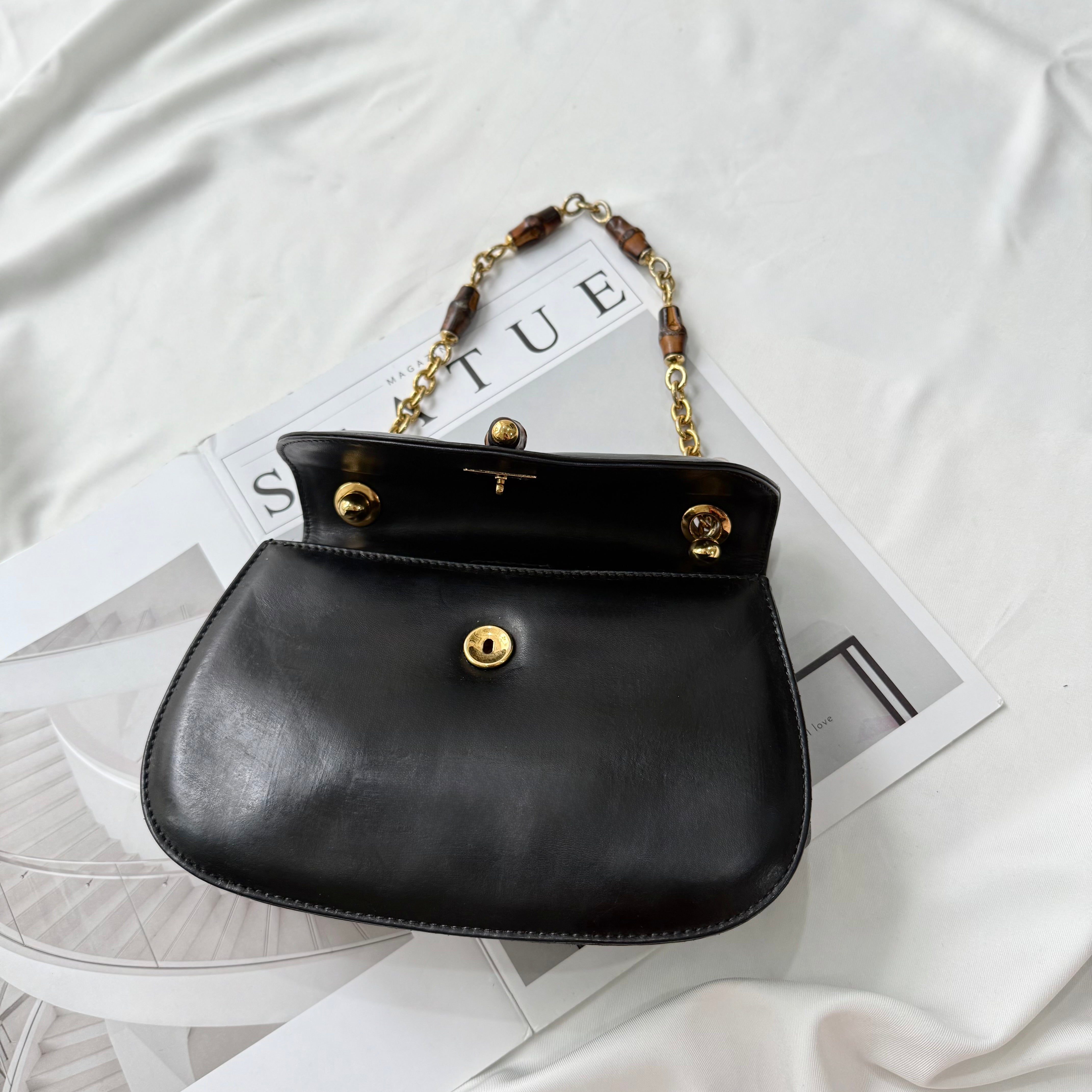 Gucci Classic Small Bamboo Top Handle Bag