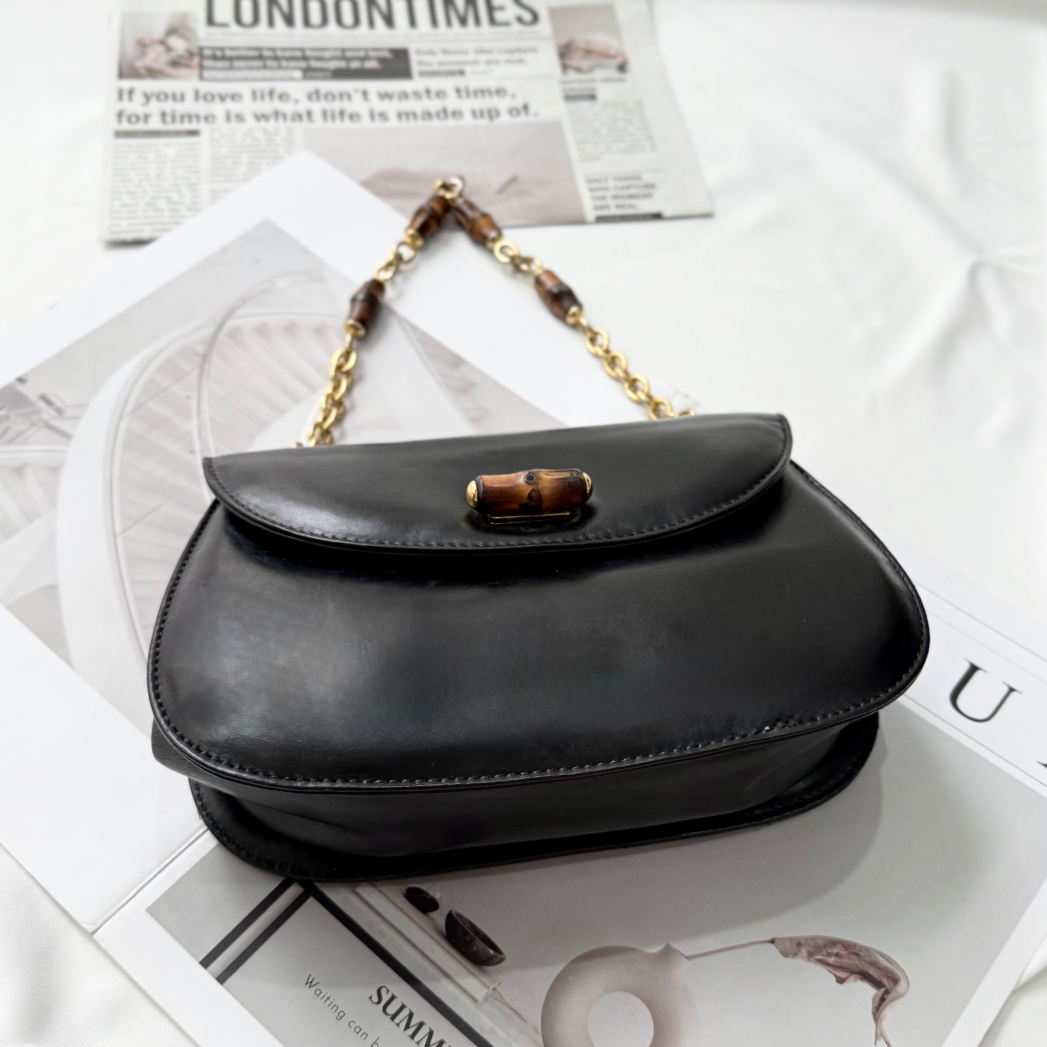 Gucci Classic Small Bamboo Top Handle Bag