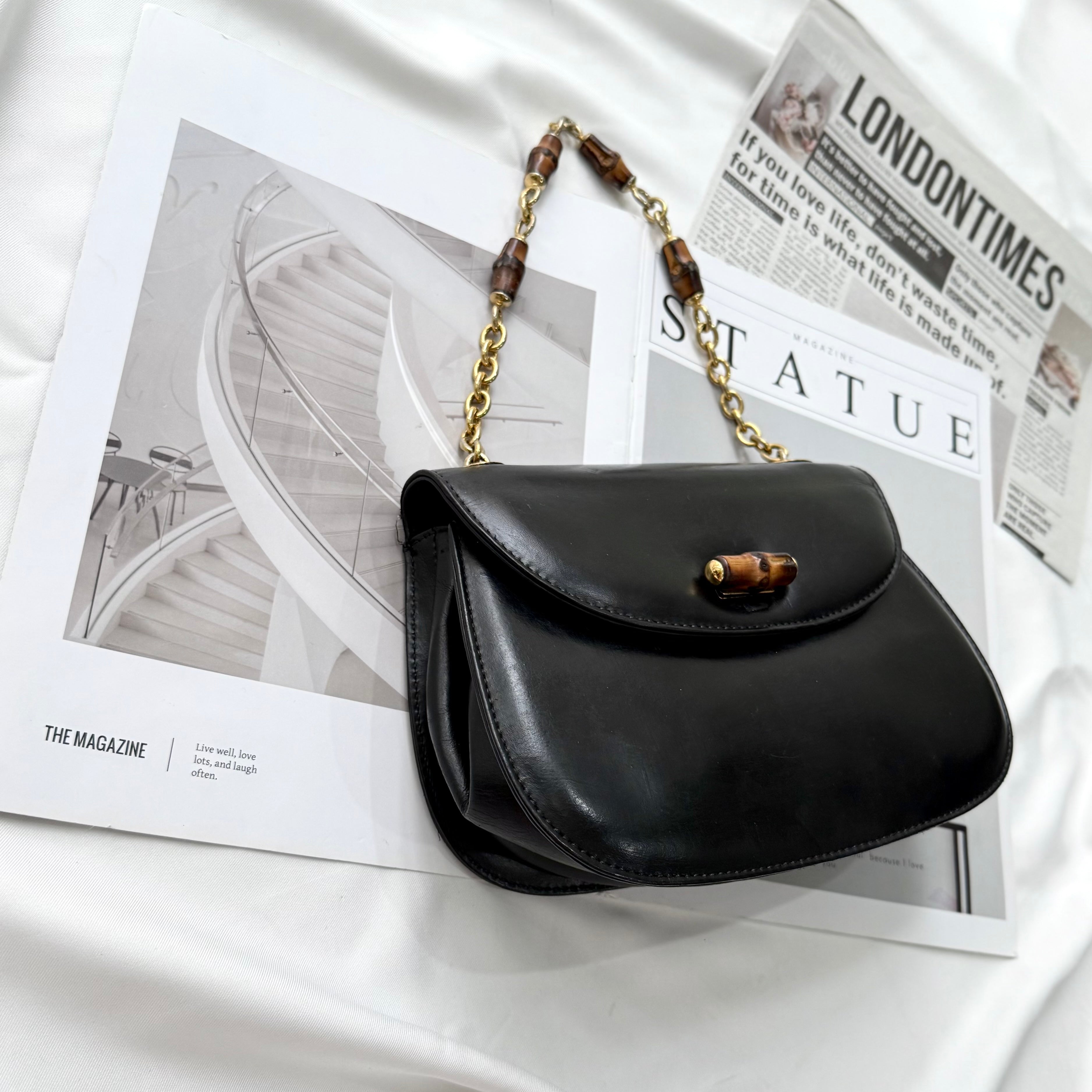 Gucci Classic Small Bamboo Top Handle Bag