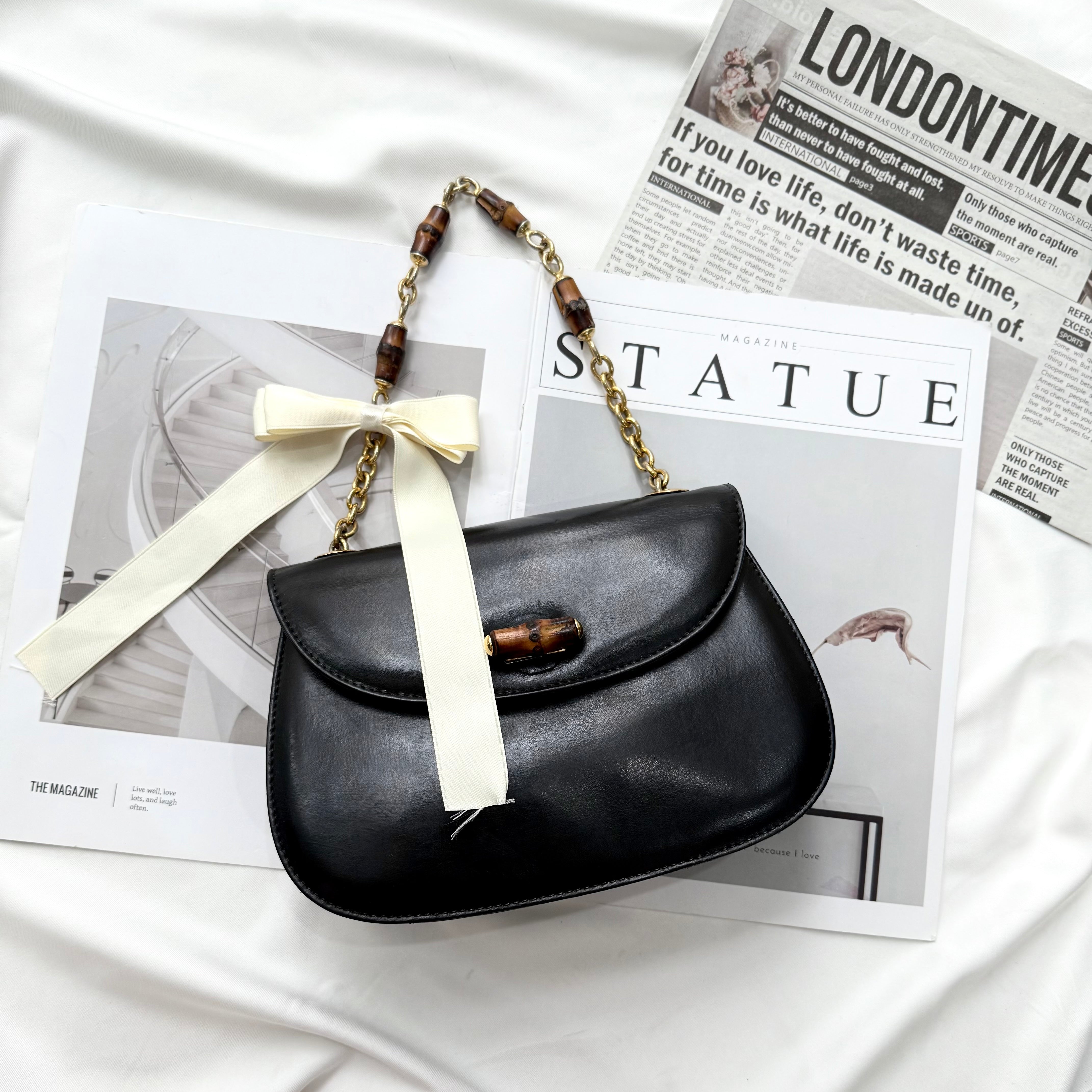 Gucci Classic Small Bamboo Top Handle Bag