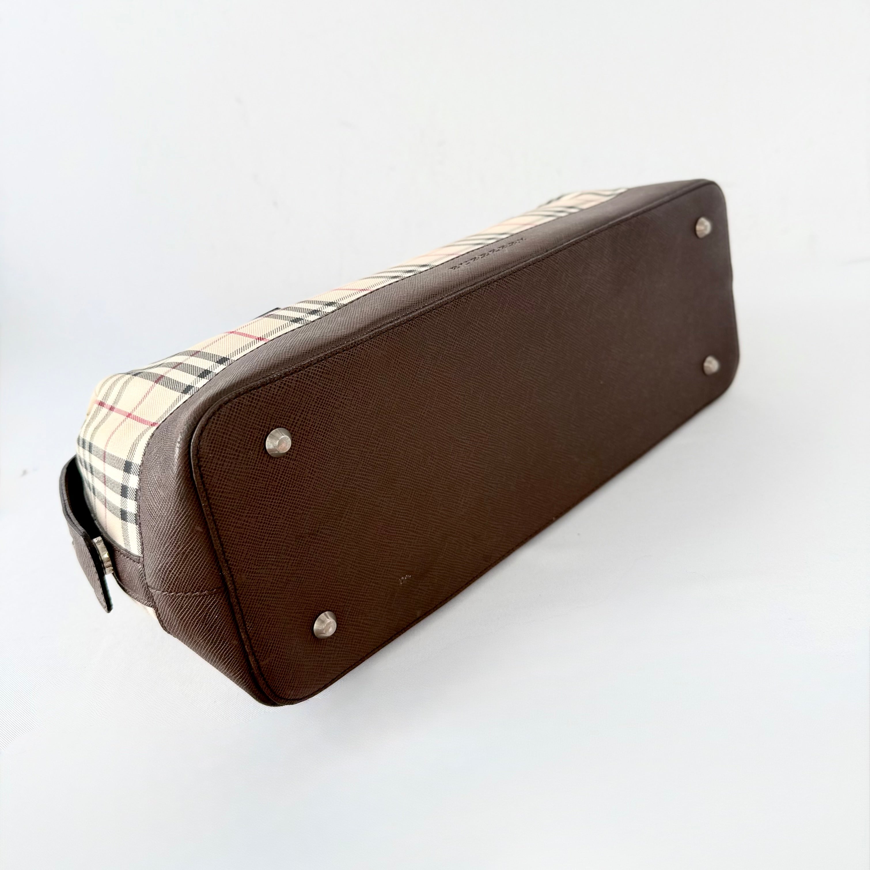 Burberry Nova Check Boston Shoulder Bag