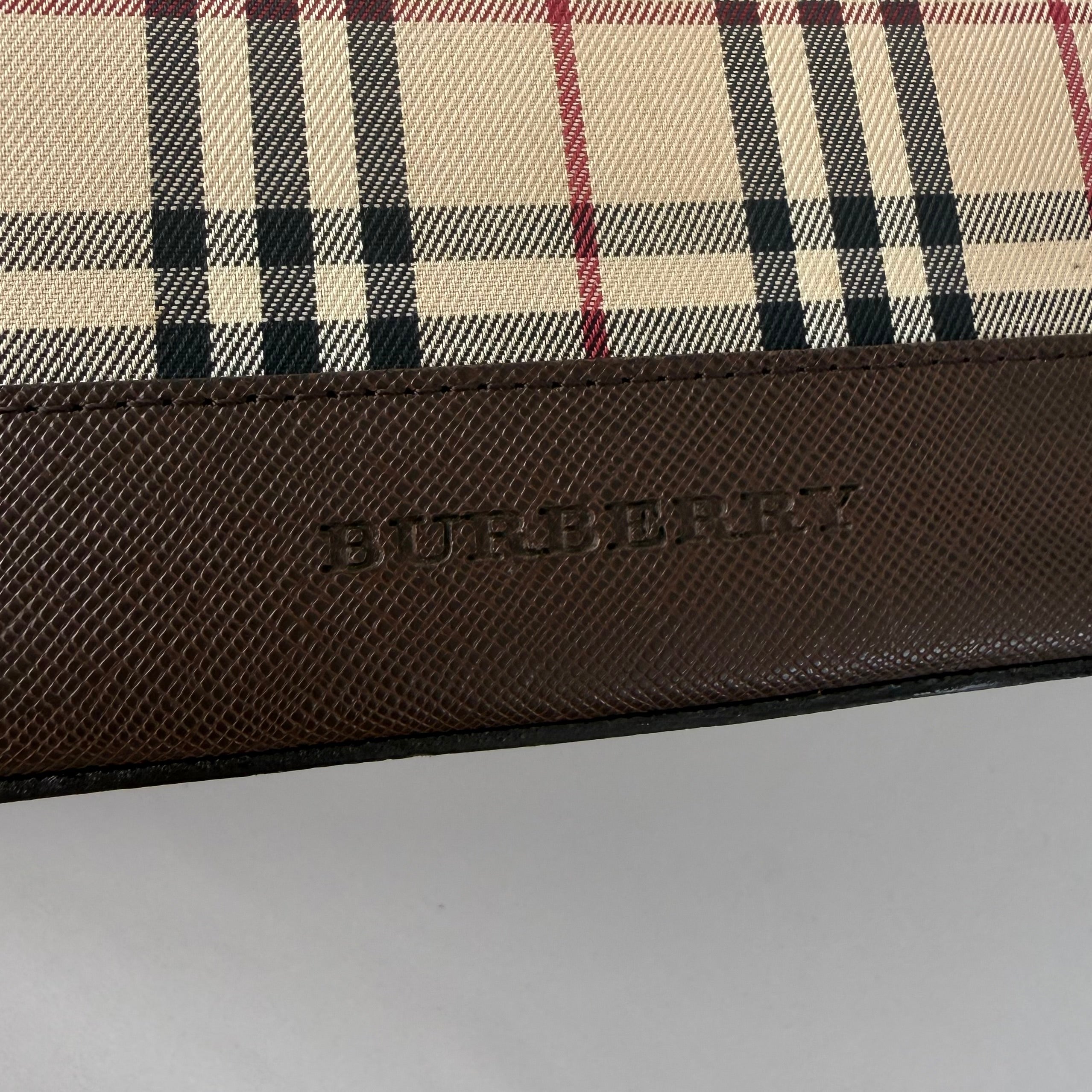 Burberry Nova Check Boston Shoulder Bag