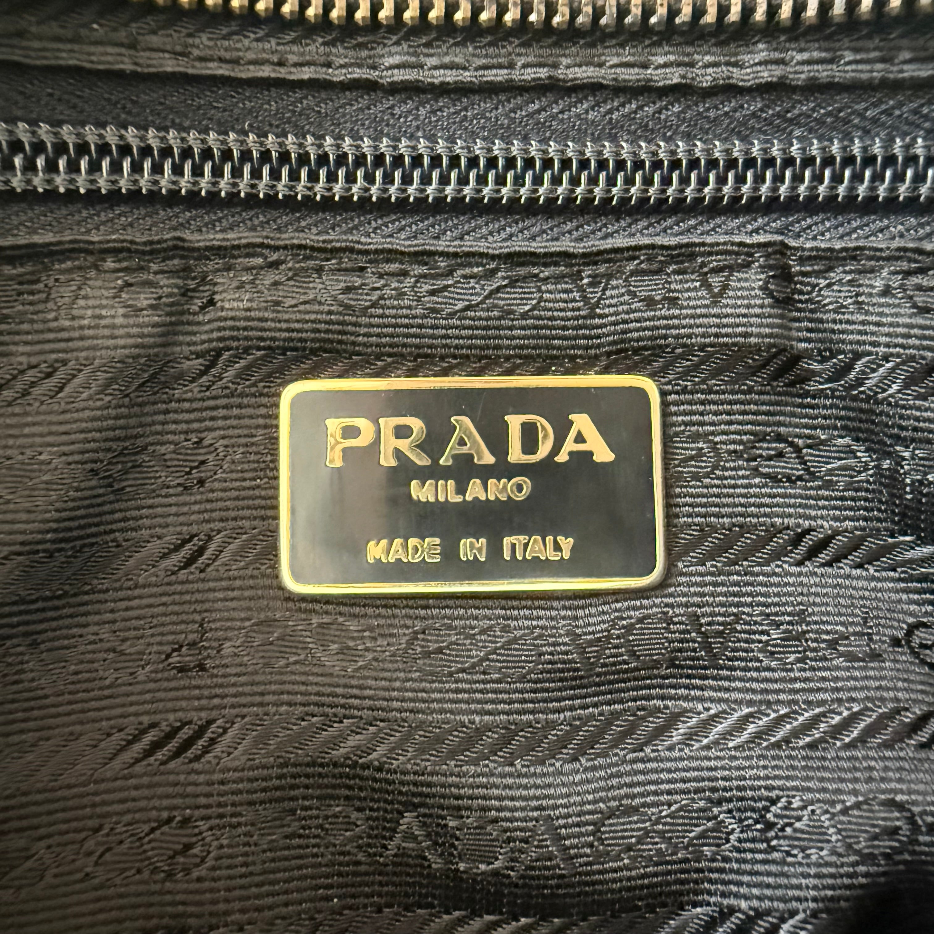 PRADA Quilted Tessuto Nylon Chain Shoulder Bag