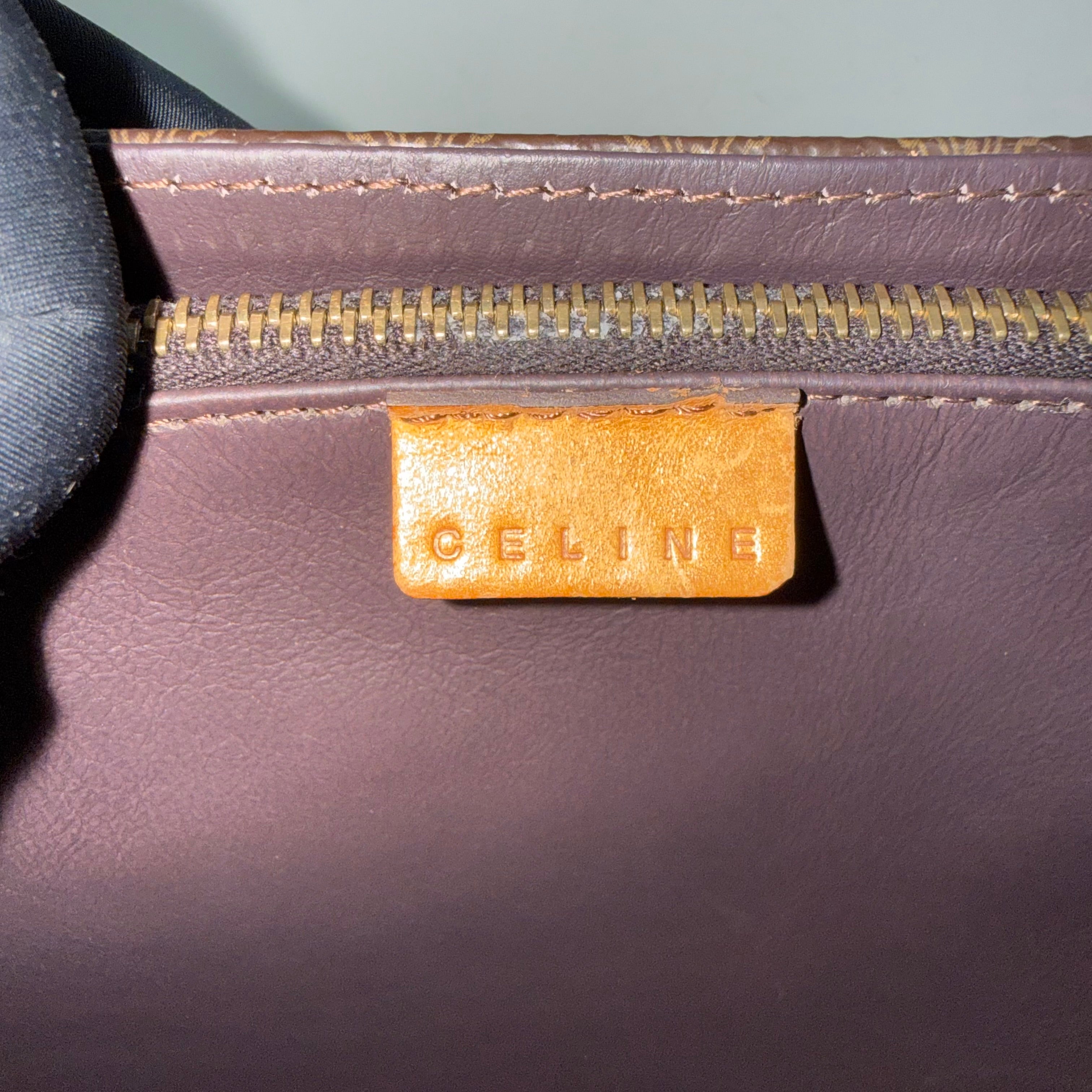 Celine Brown Macadam Triomphe Tote bag