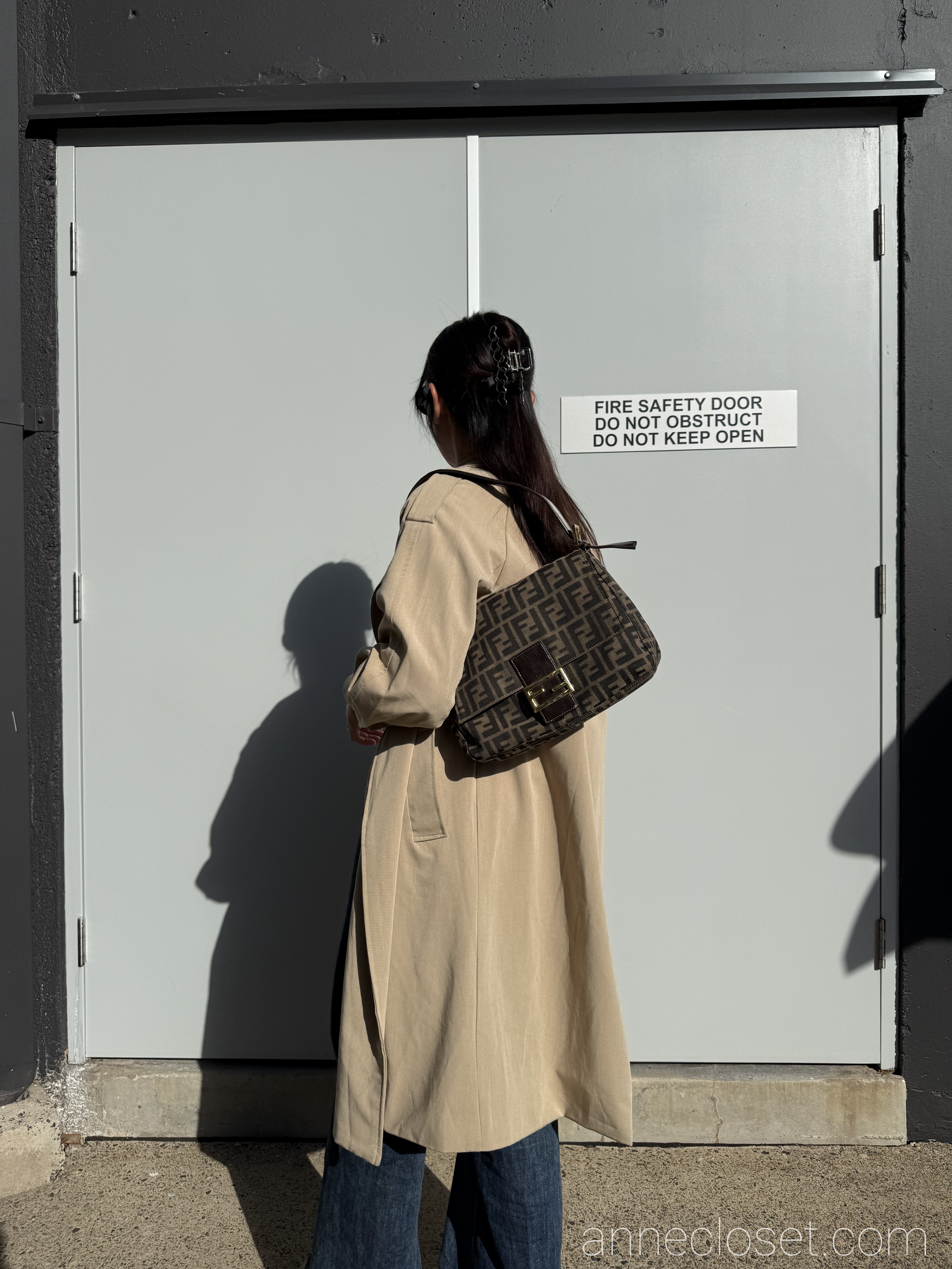 Fendi Mamma Baguette Brown