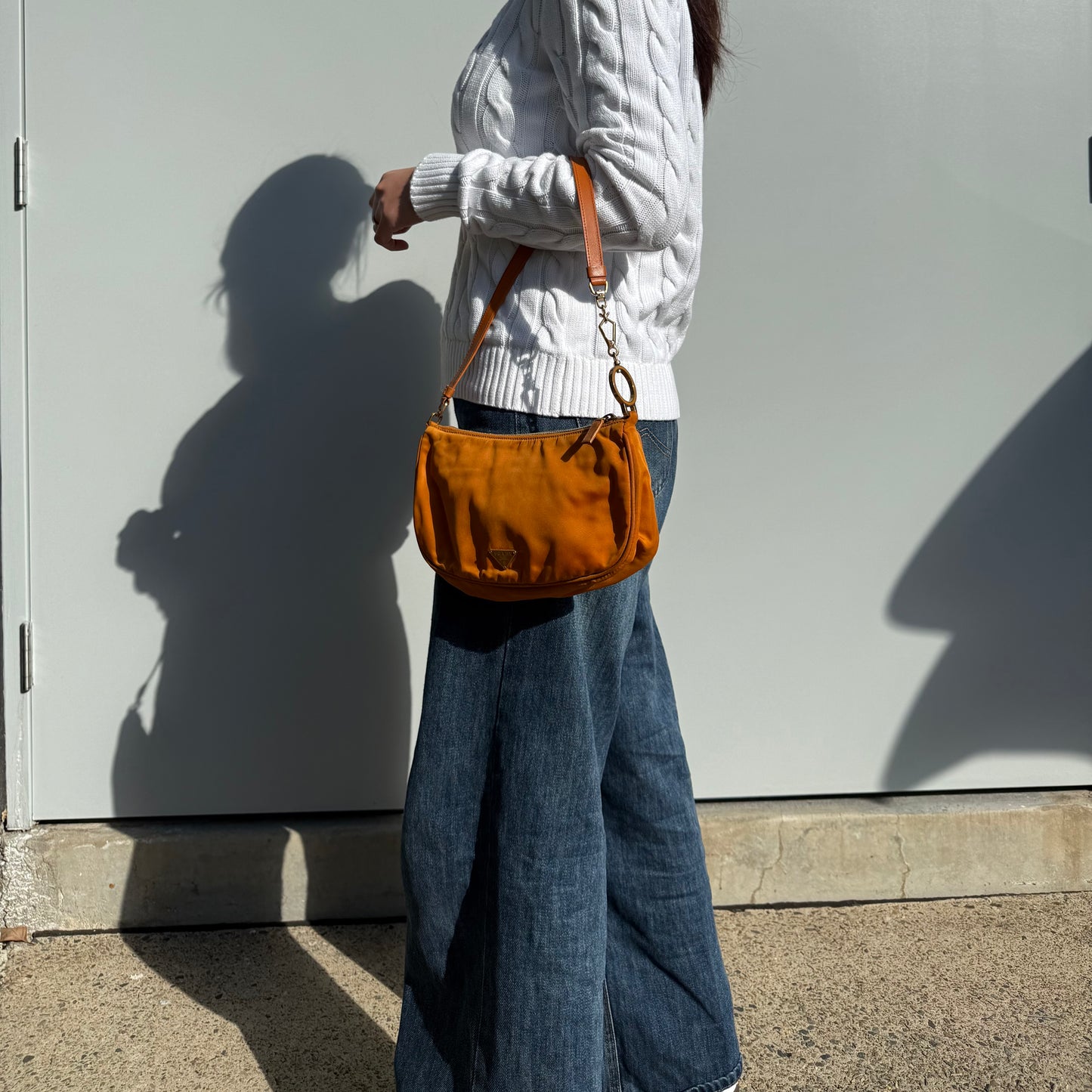 Prada Vintage Orange Shoulder Bag