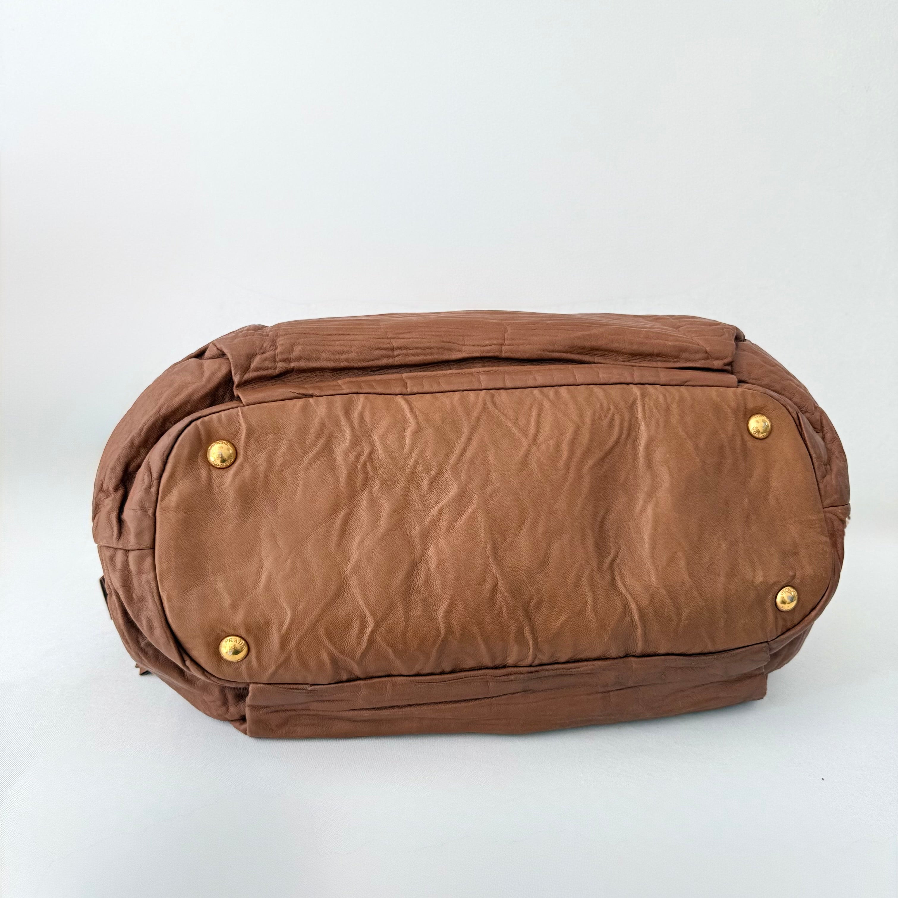 PRADA Nappa Leather Bow Satchel Bag