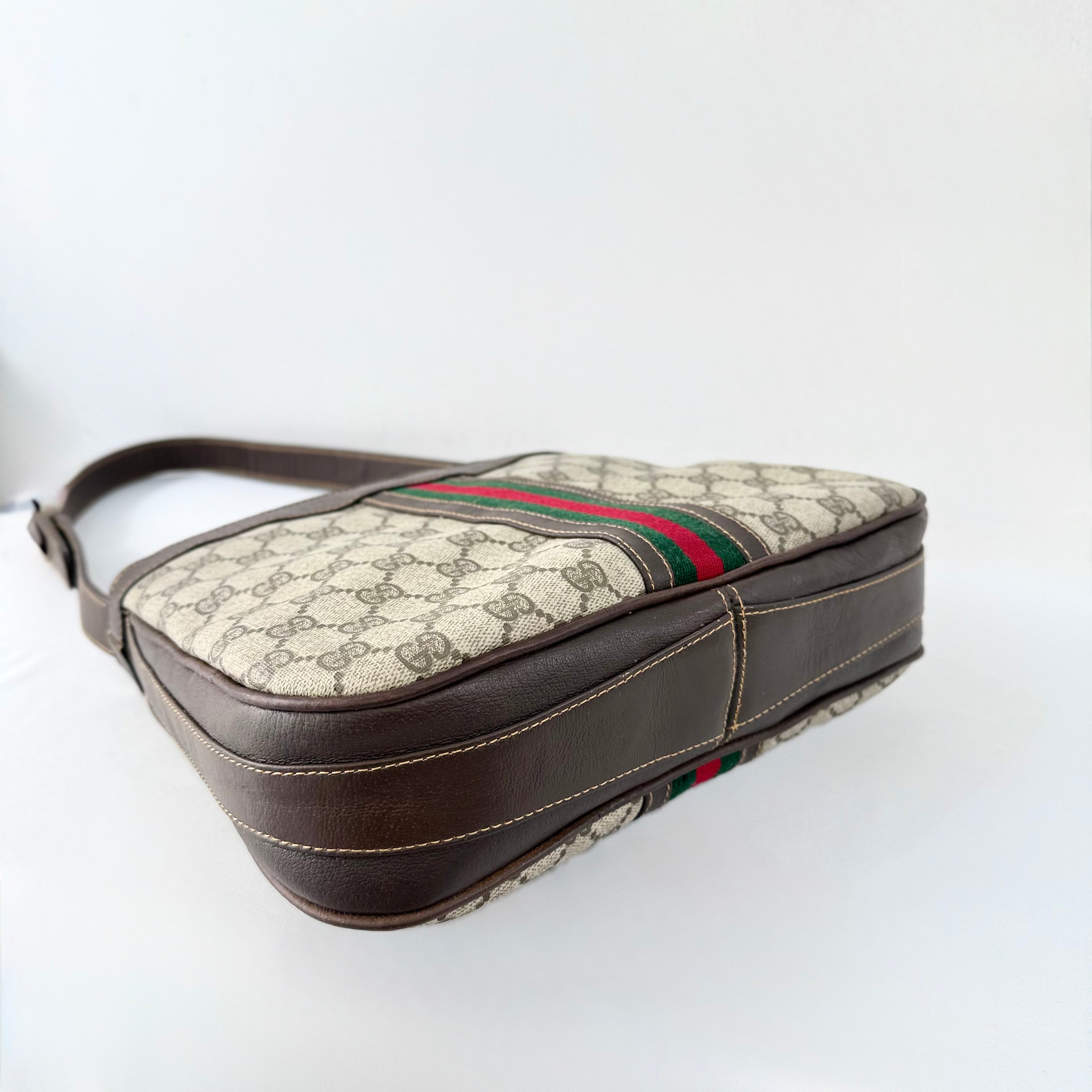 Gucci GG Supreme Web Sherry Line Shoulder Bag