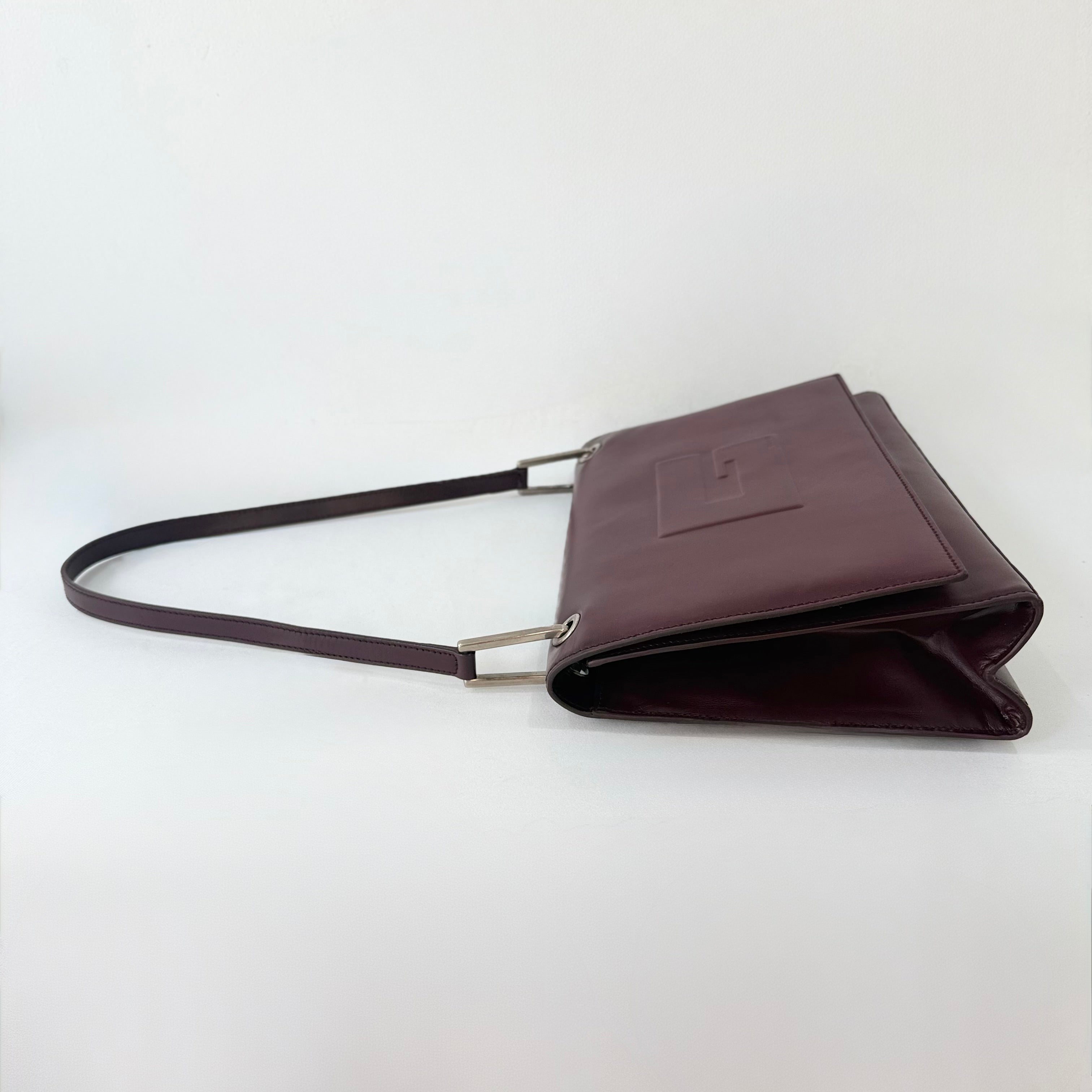 Gucci G Patent Leather Shoulder Bag