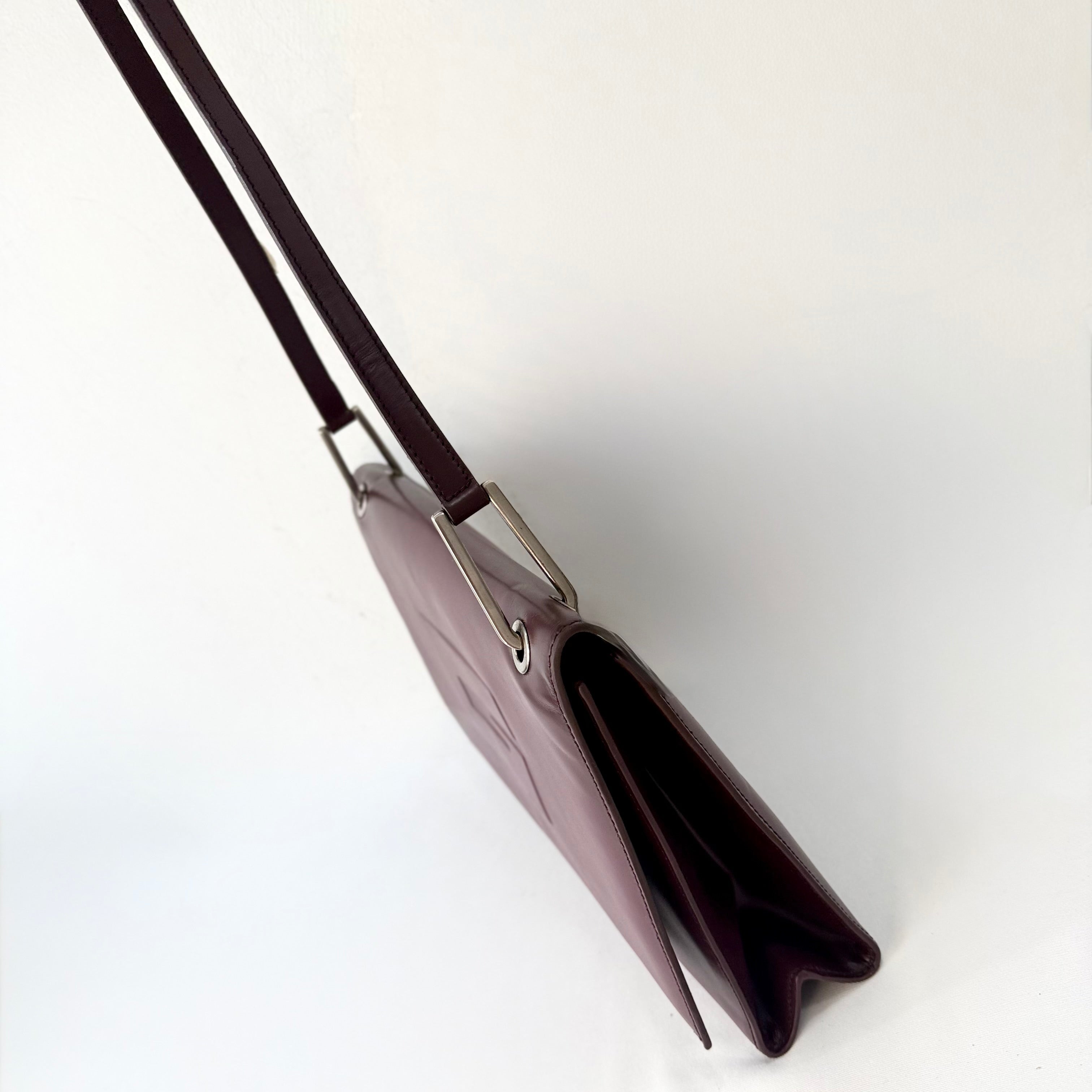 Gucci G Patent Leather Shoulder Bag