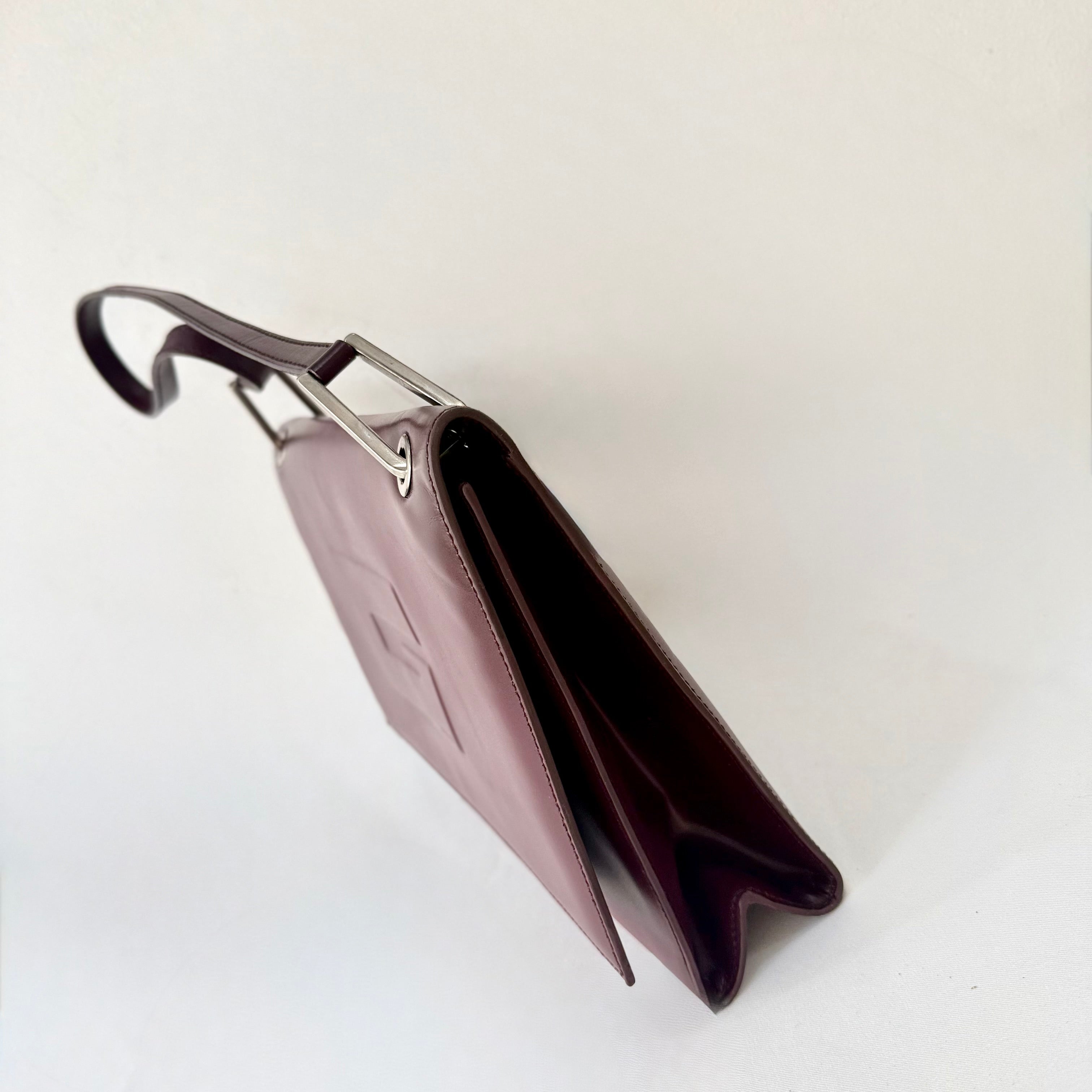 Gucci G Patent Leather Shoulder Bag