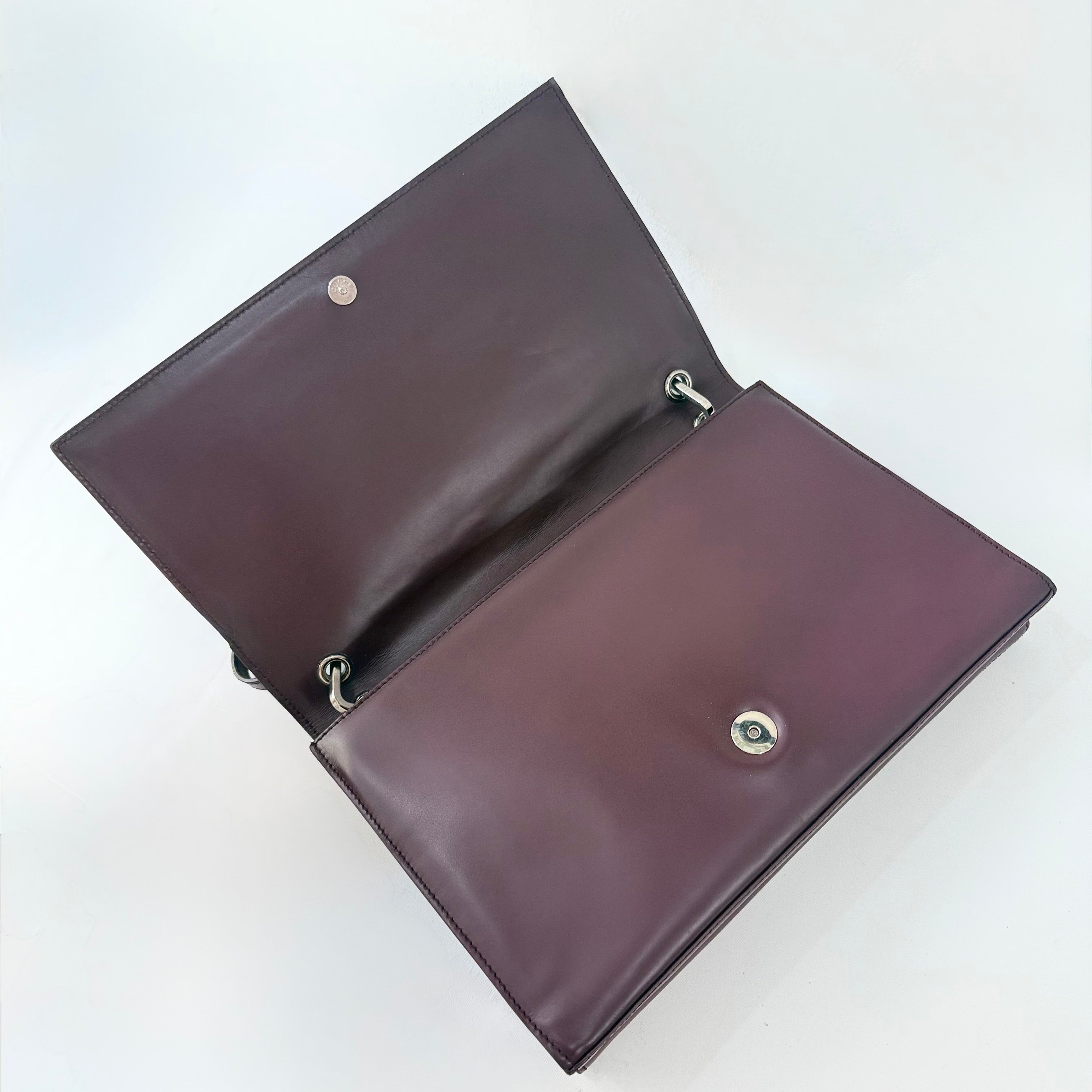 Gucci G Patent Leather Shoulder Bag