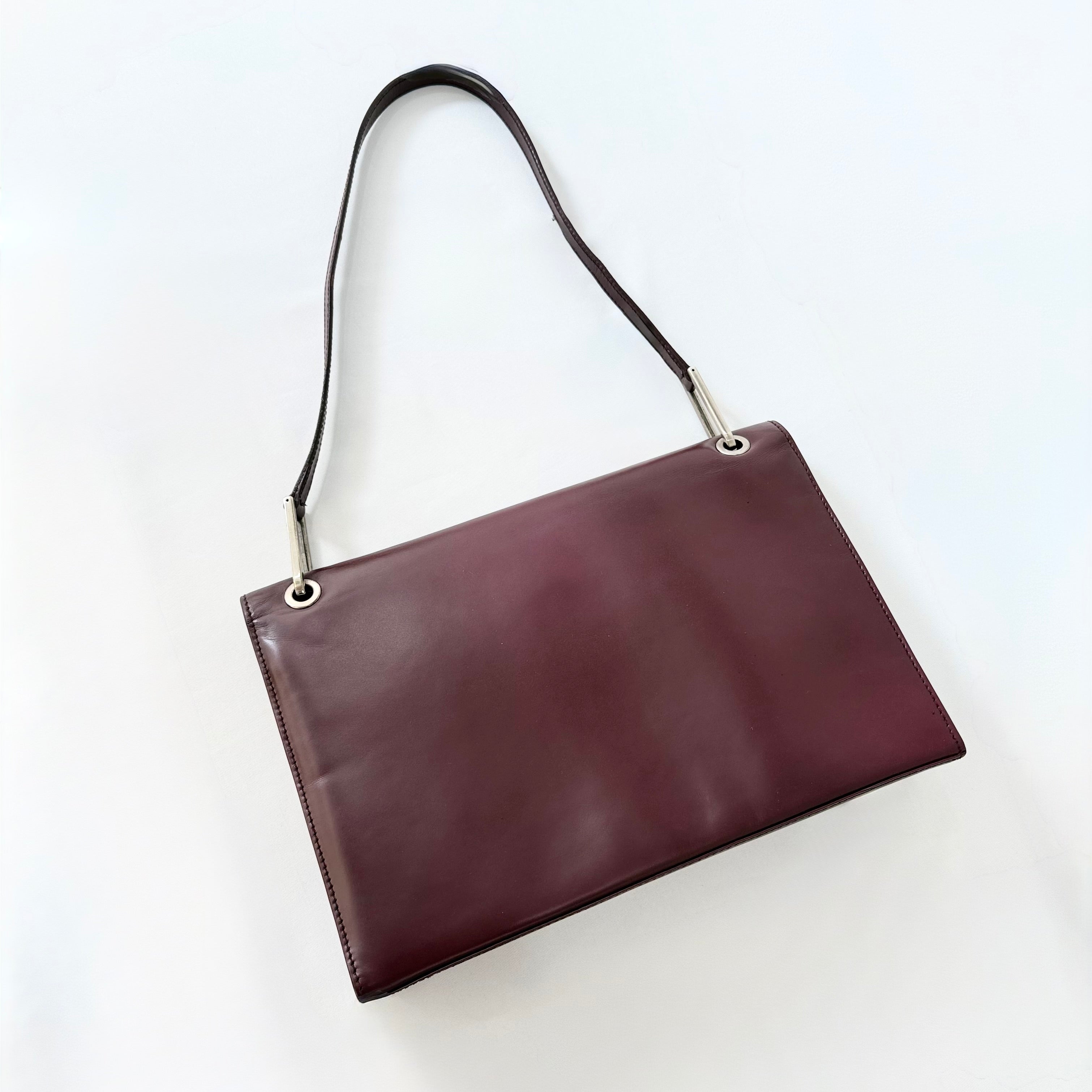 Gucci G Patent Leather Shoulder Bag