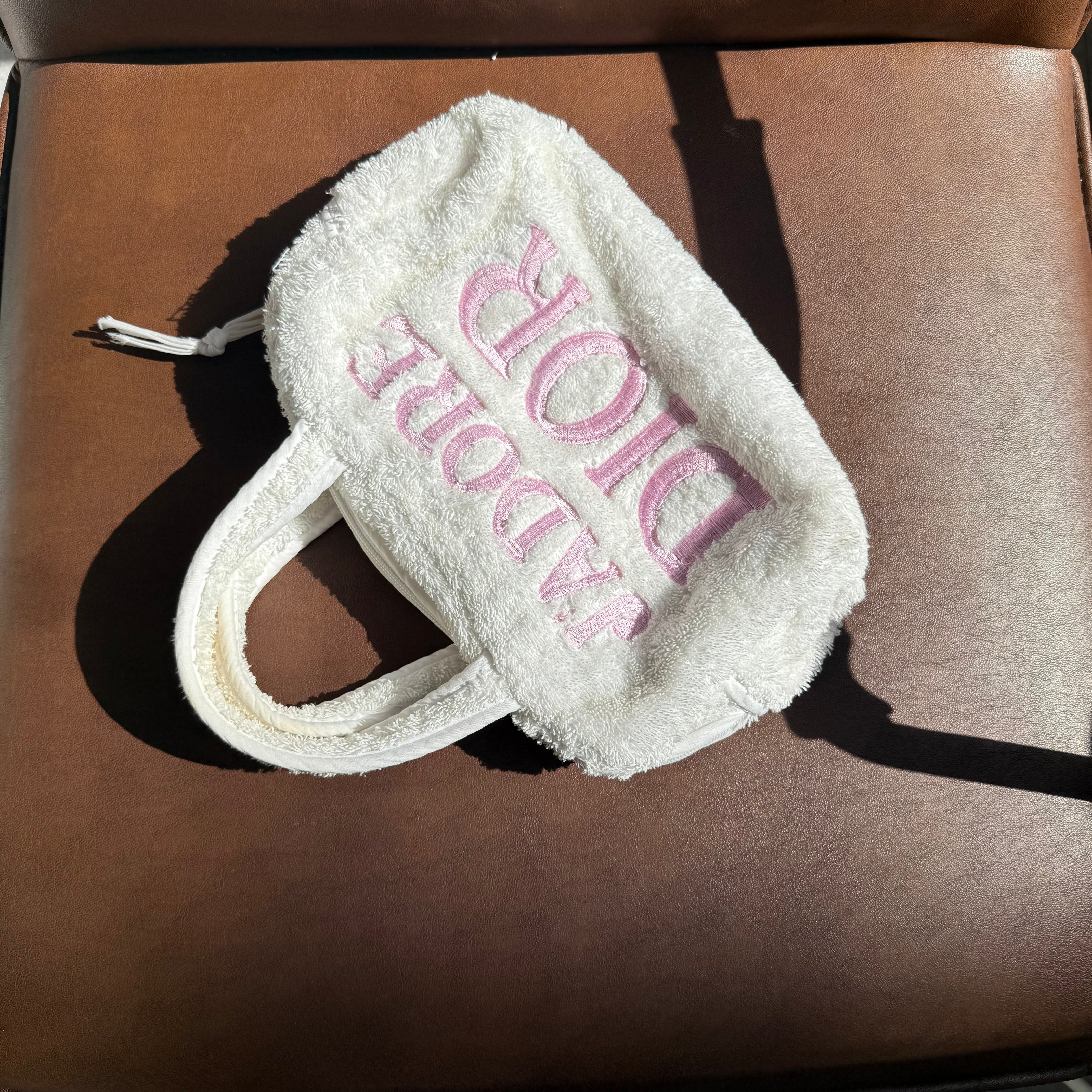 Dior Vintage Jadore Terry Cloth Hand Bag