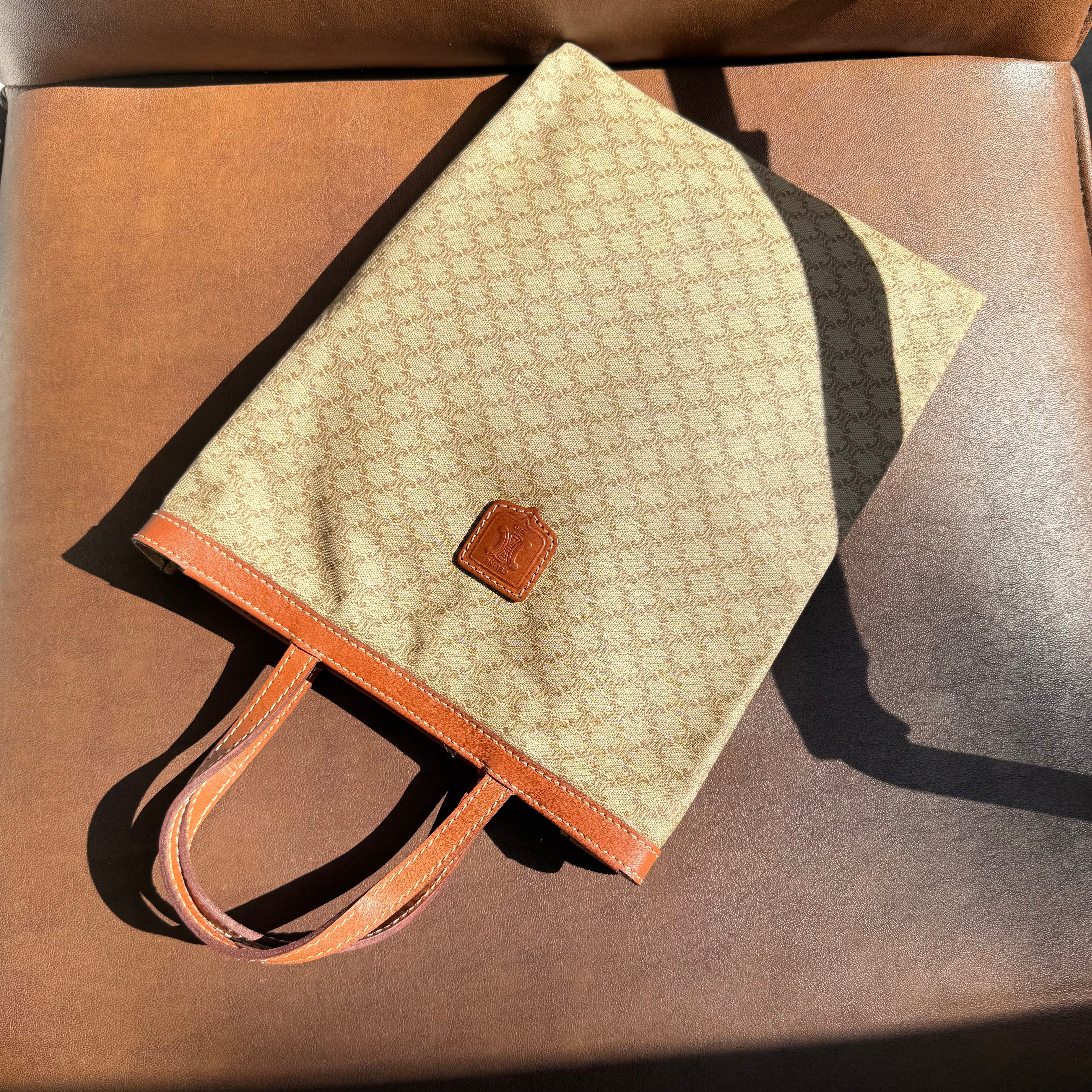 Celine Macadam Canvas Tote Bag