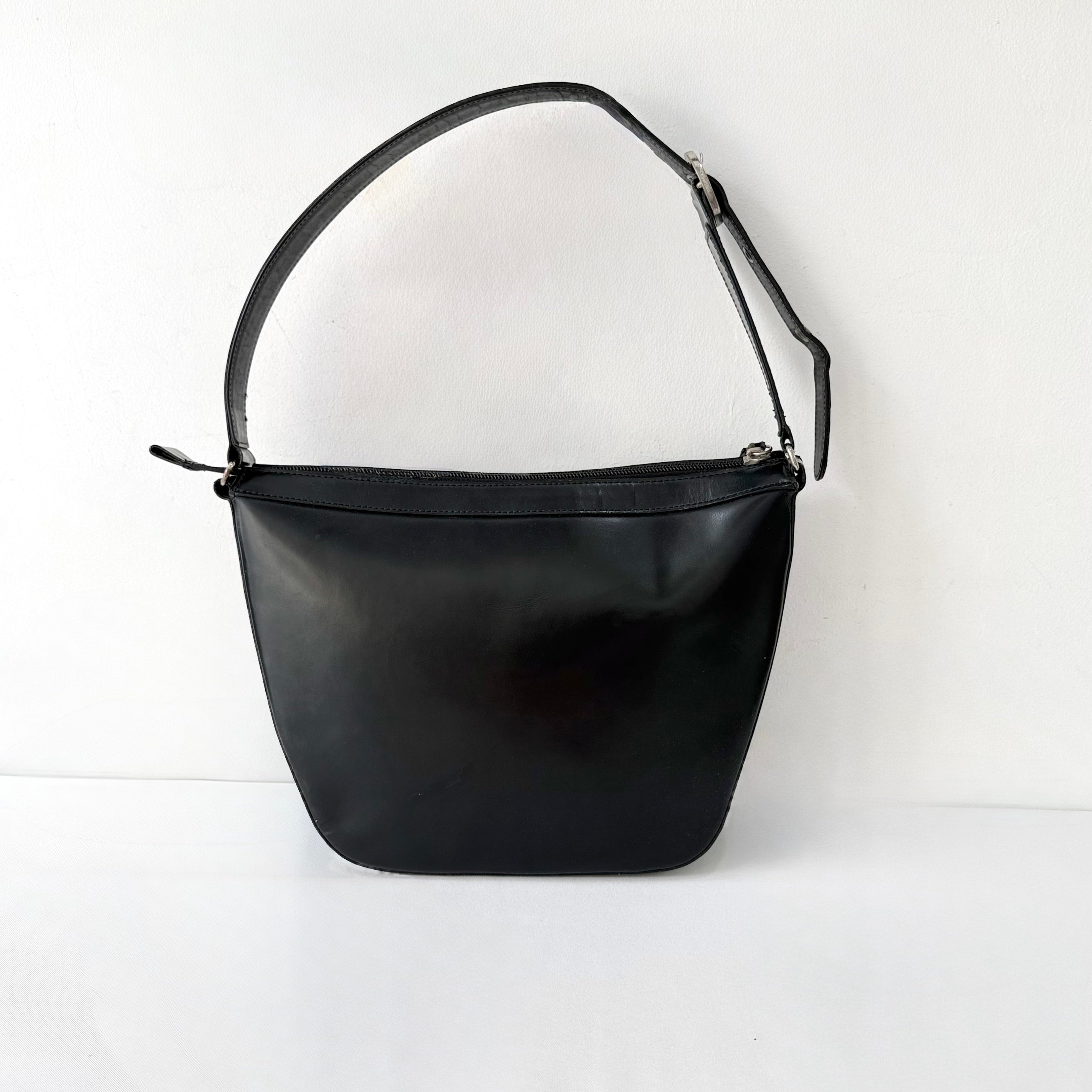 Burberry house check trimmed leather shoulder bag