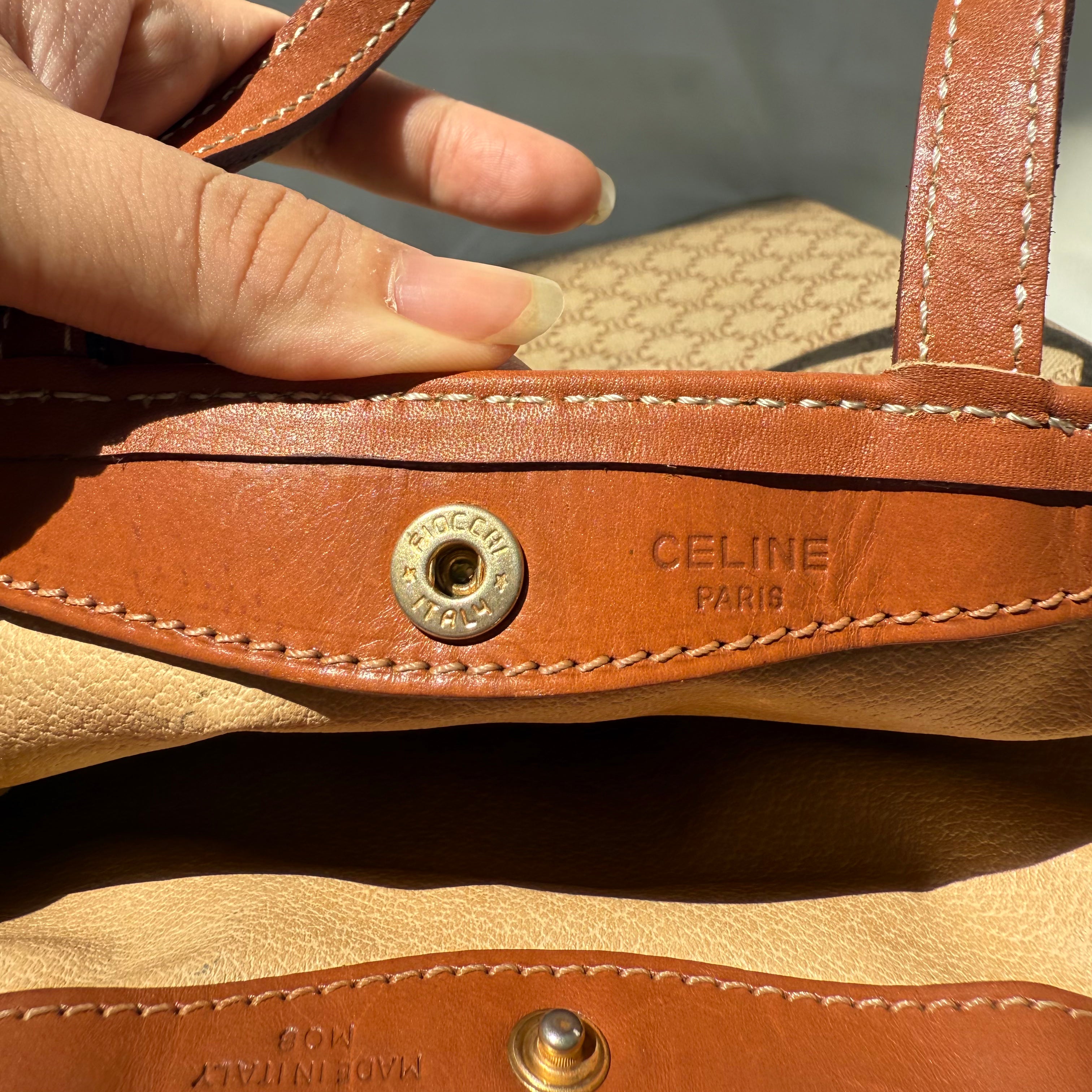 Celine Macadam Canvas Tote Bag