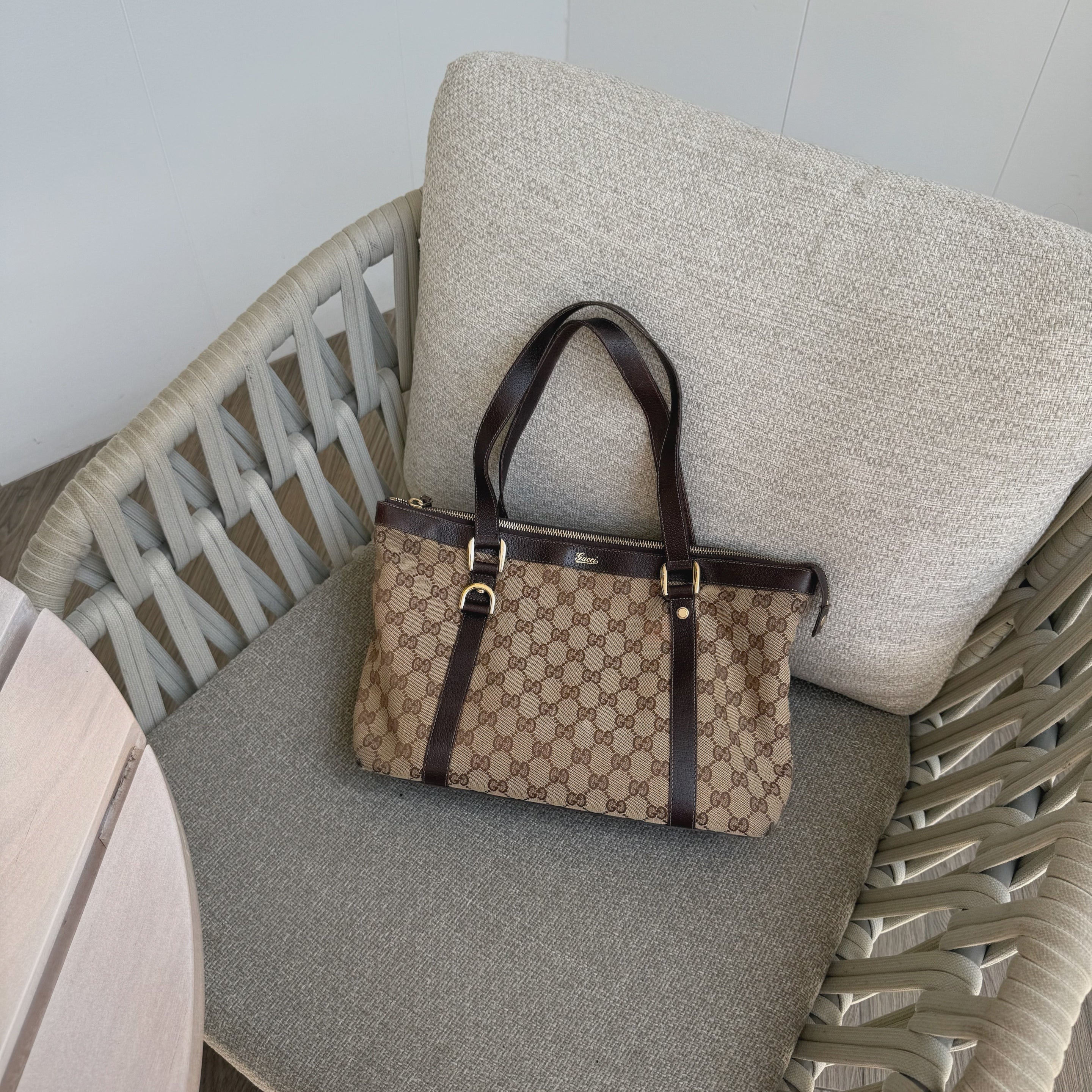 Gucci Brown GG Canvas Abbey