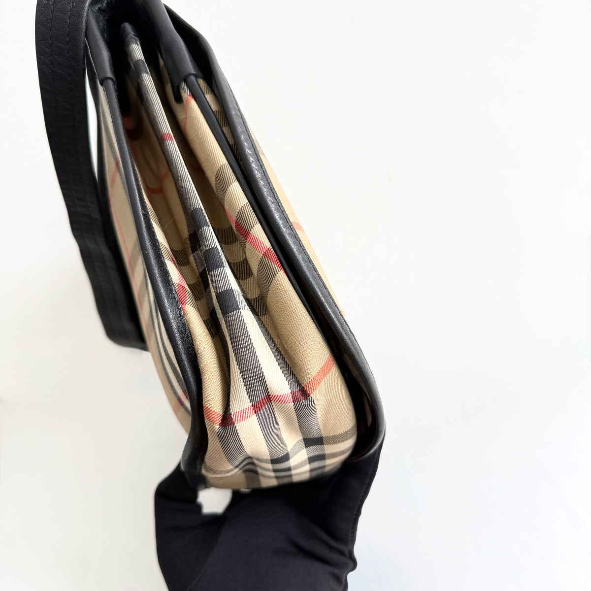 Burberry Haymarket Check Shoulder Bag