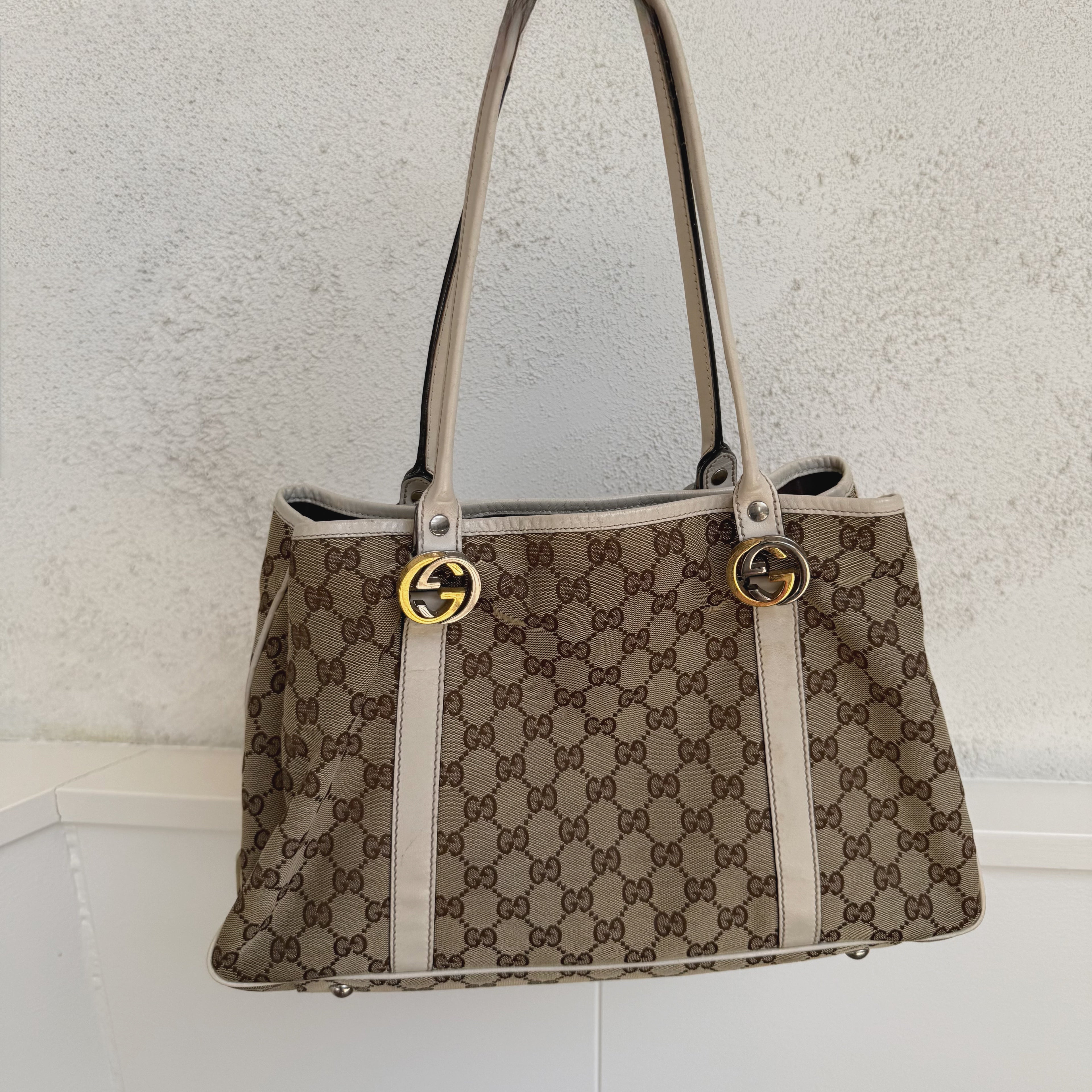 Gucci GG Canvas Twins Tote Bag