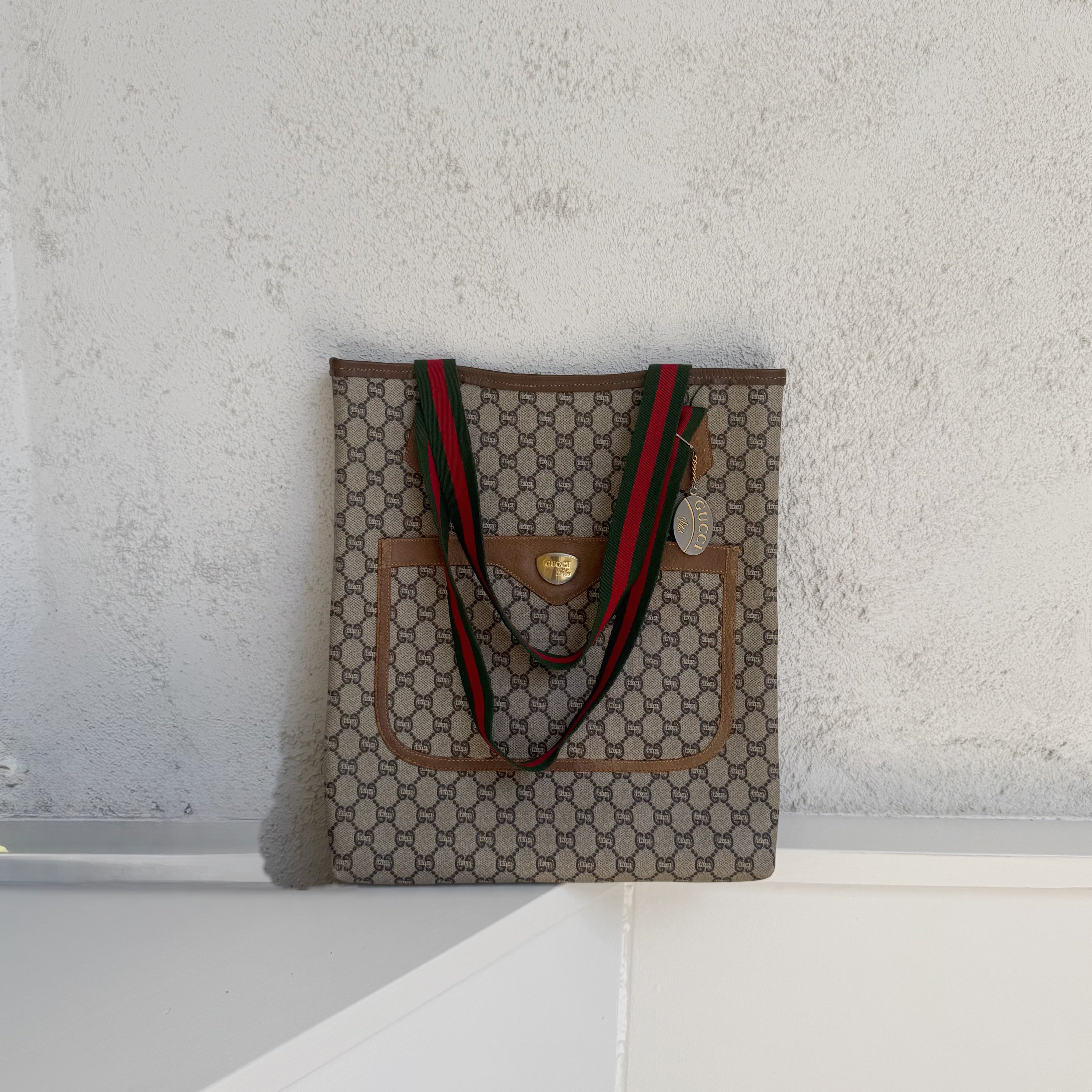 Gucci Sherry Line Tote in GG Plus Canvas