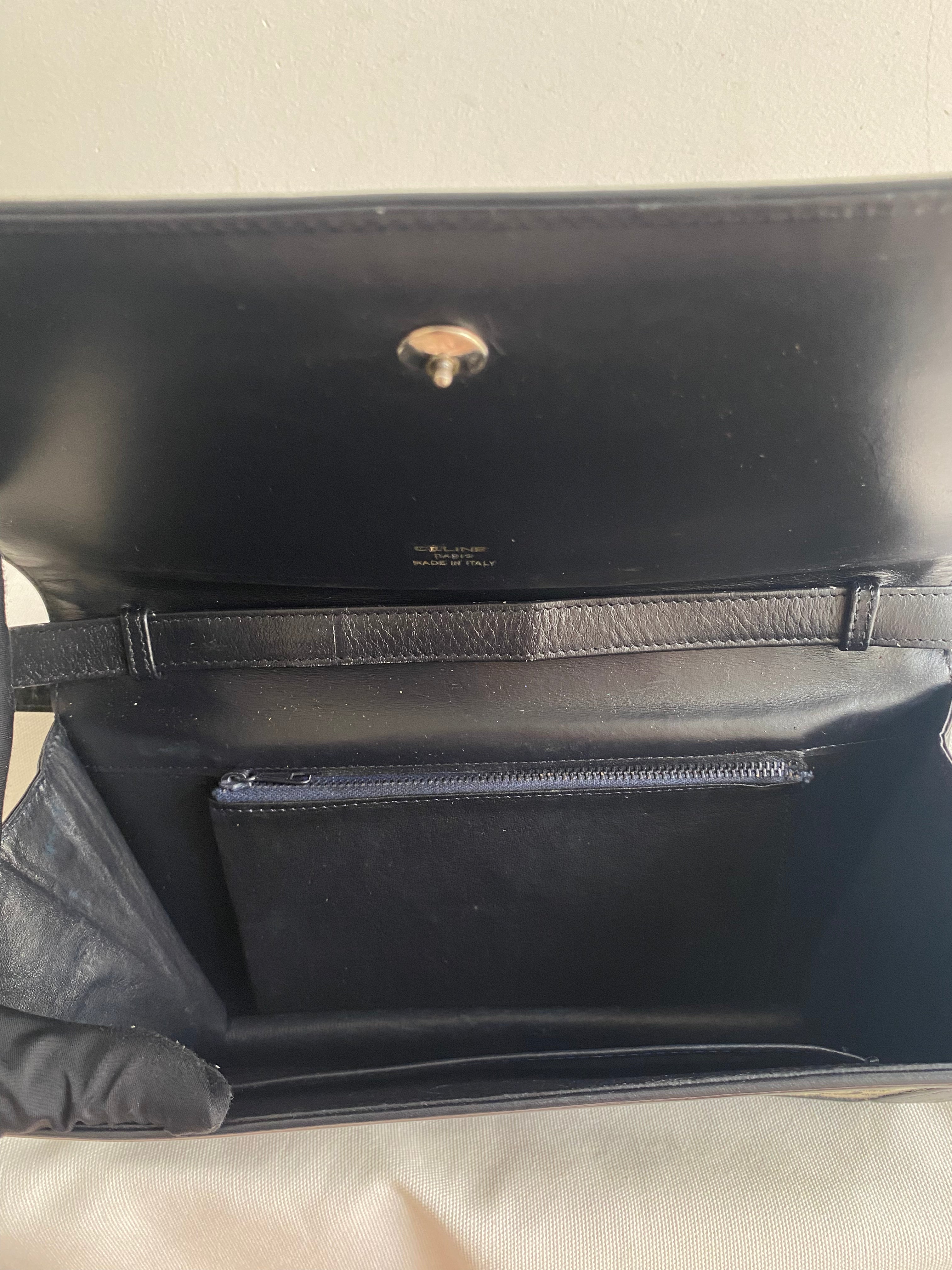 Celine Macadam Canvas Horse Carriage Shoulder Bag