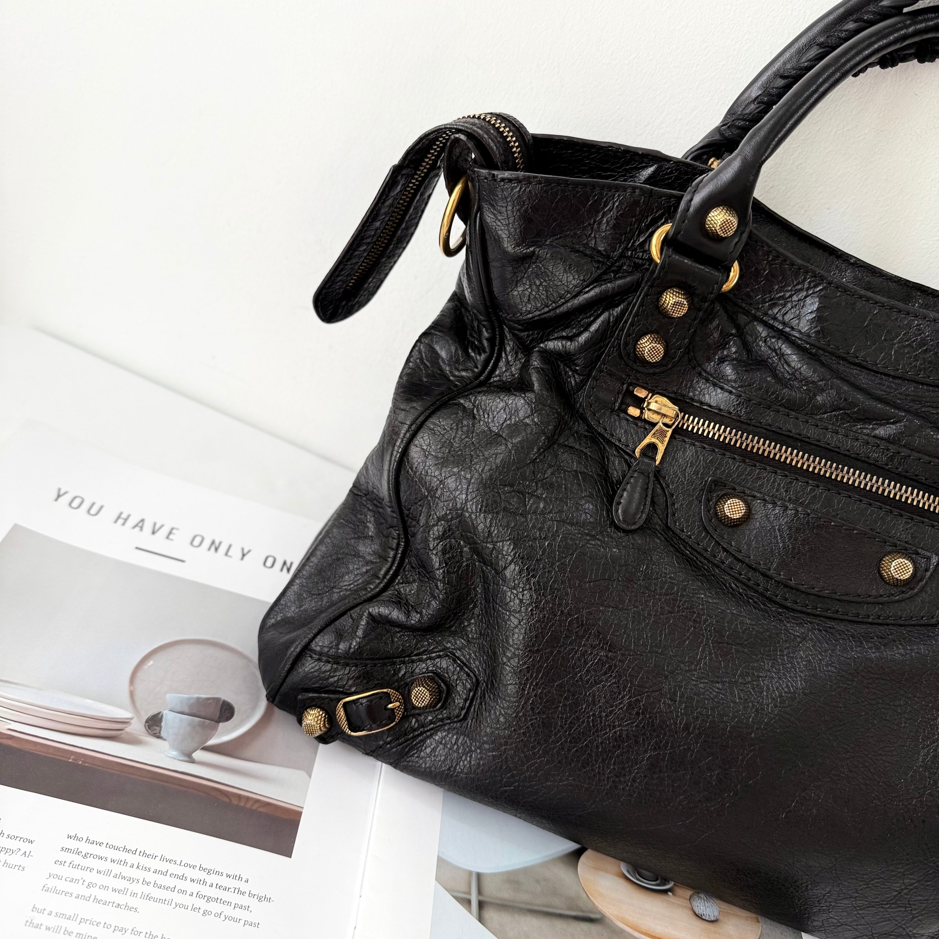 Balenciaga Le City Bag Black (Gold Hardware)