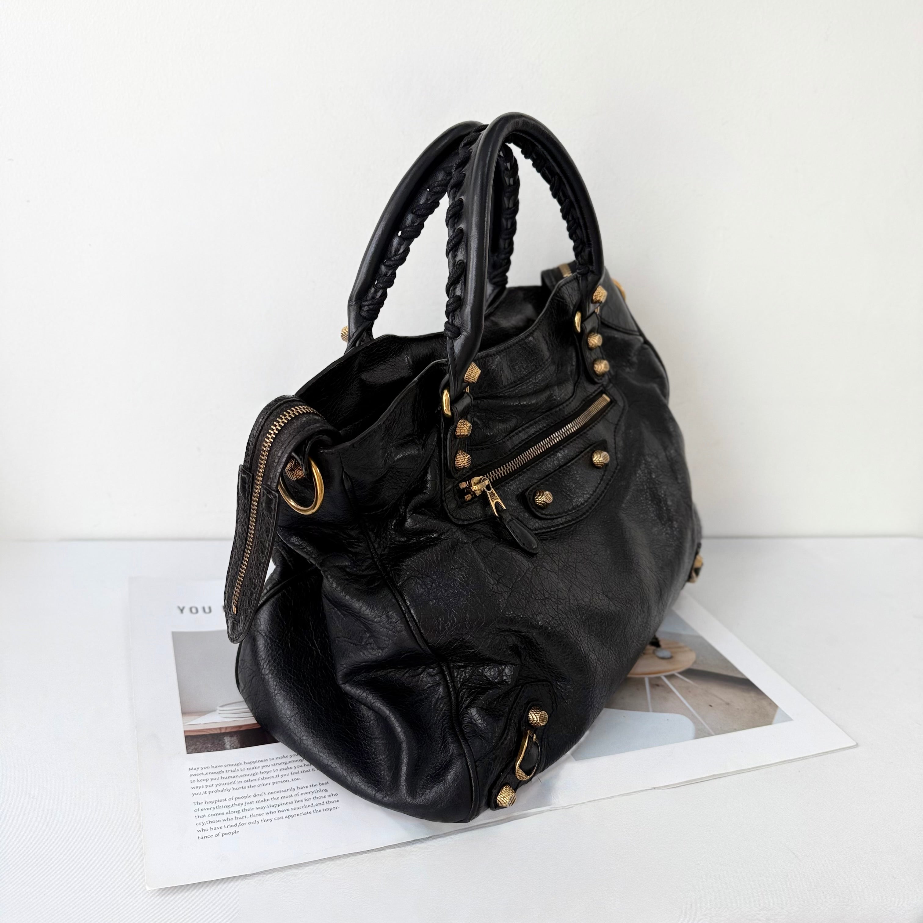 Balenciaga Le City Bag Black (Gold Hardware)