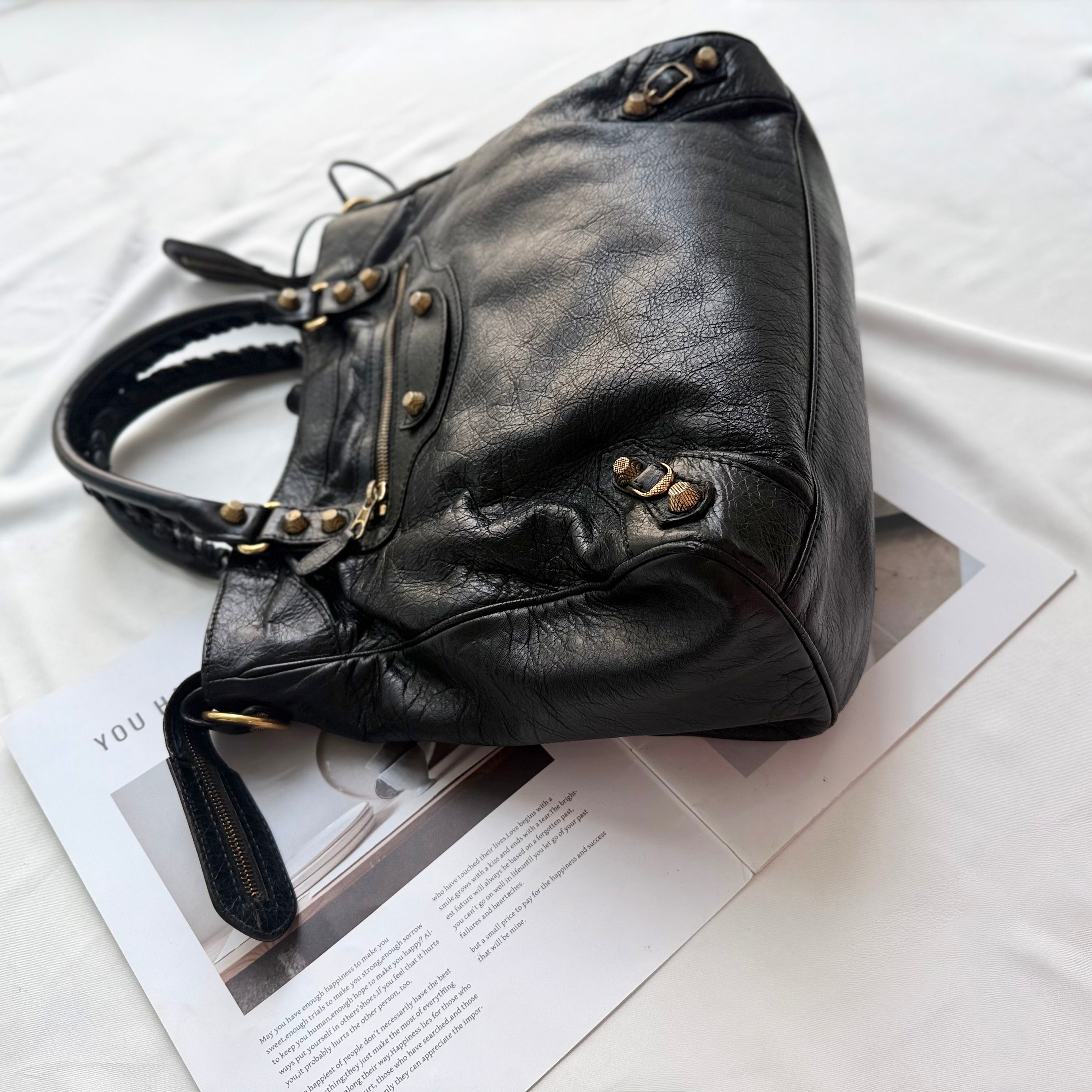 Balenciaga Le City Bag Black (Gold Hardware)