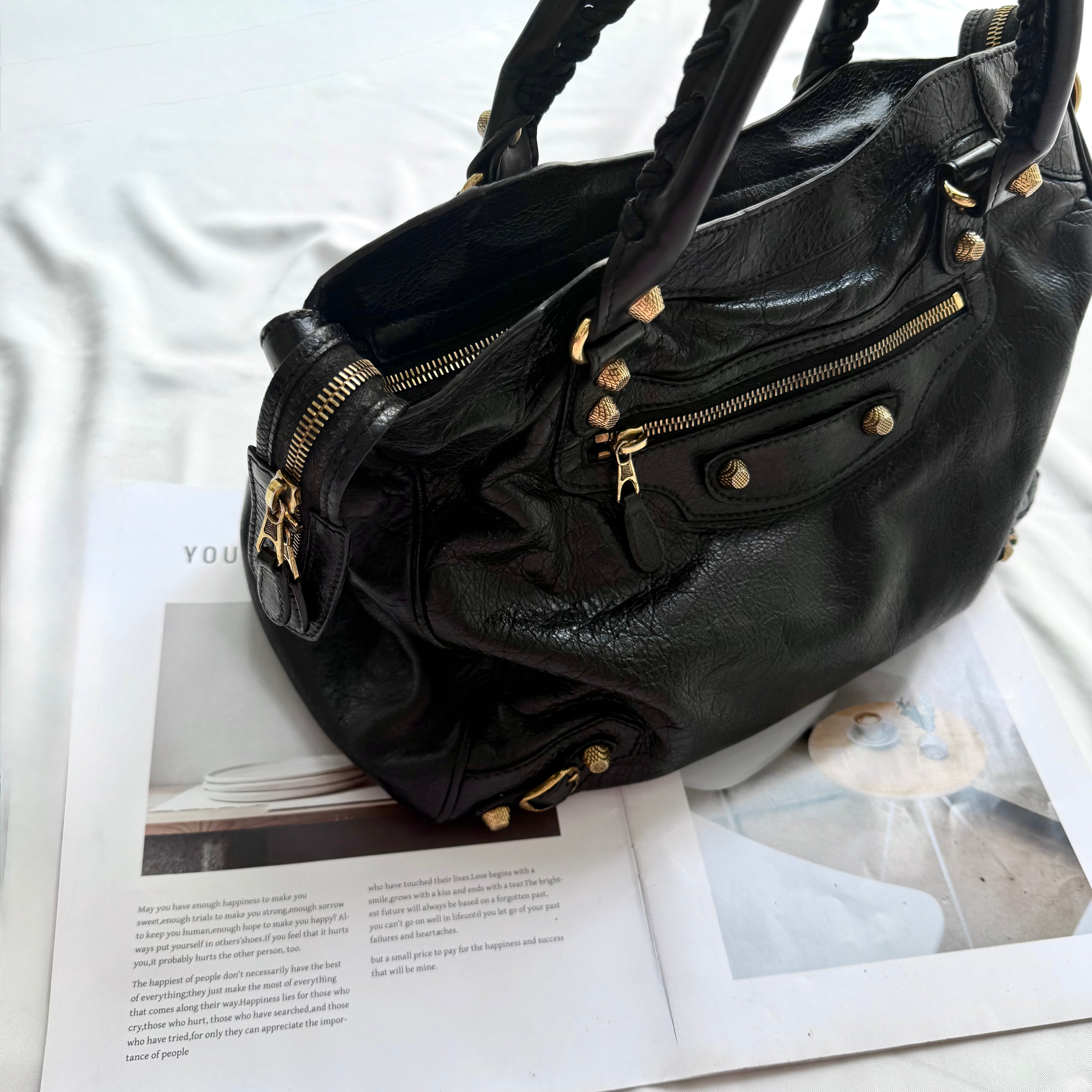 Balenciaga Le City Bag Black (Gold Hardware)