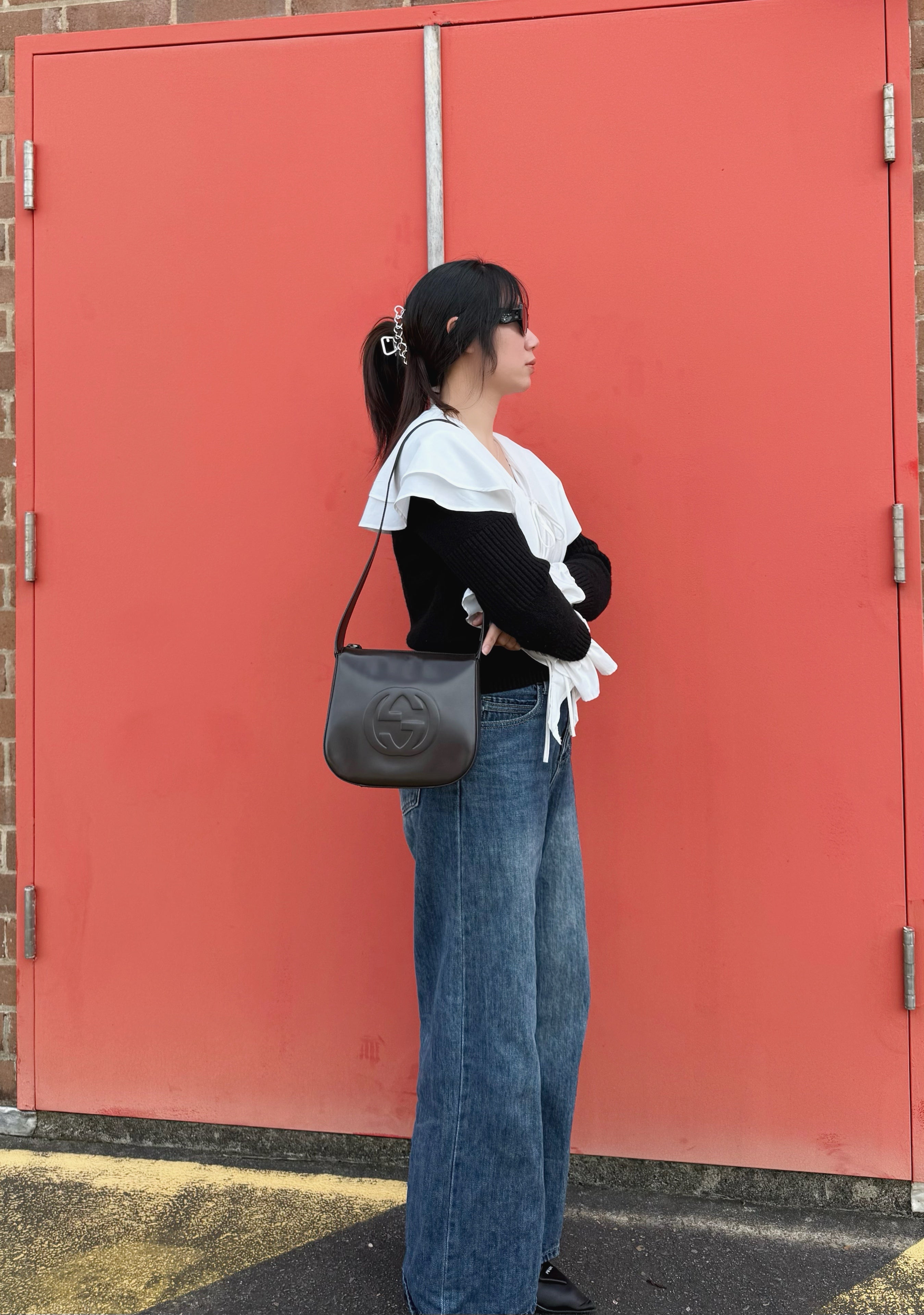 GUCCI Shoulder Bag Patent leather