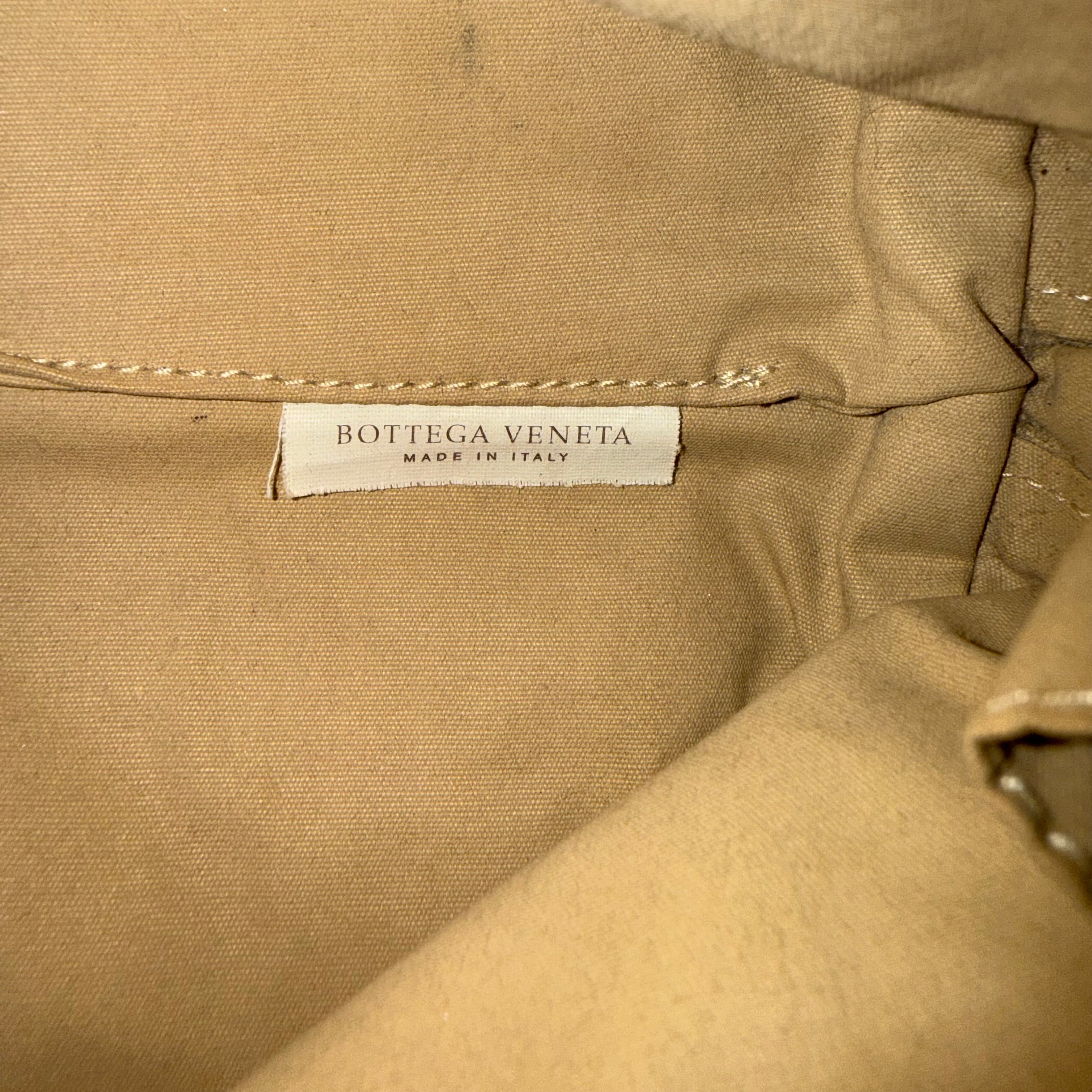 Bottega Veneta Brown intrecciato woven chain pochette
