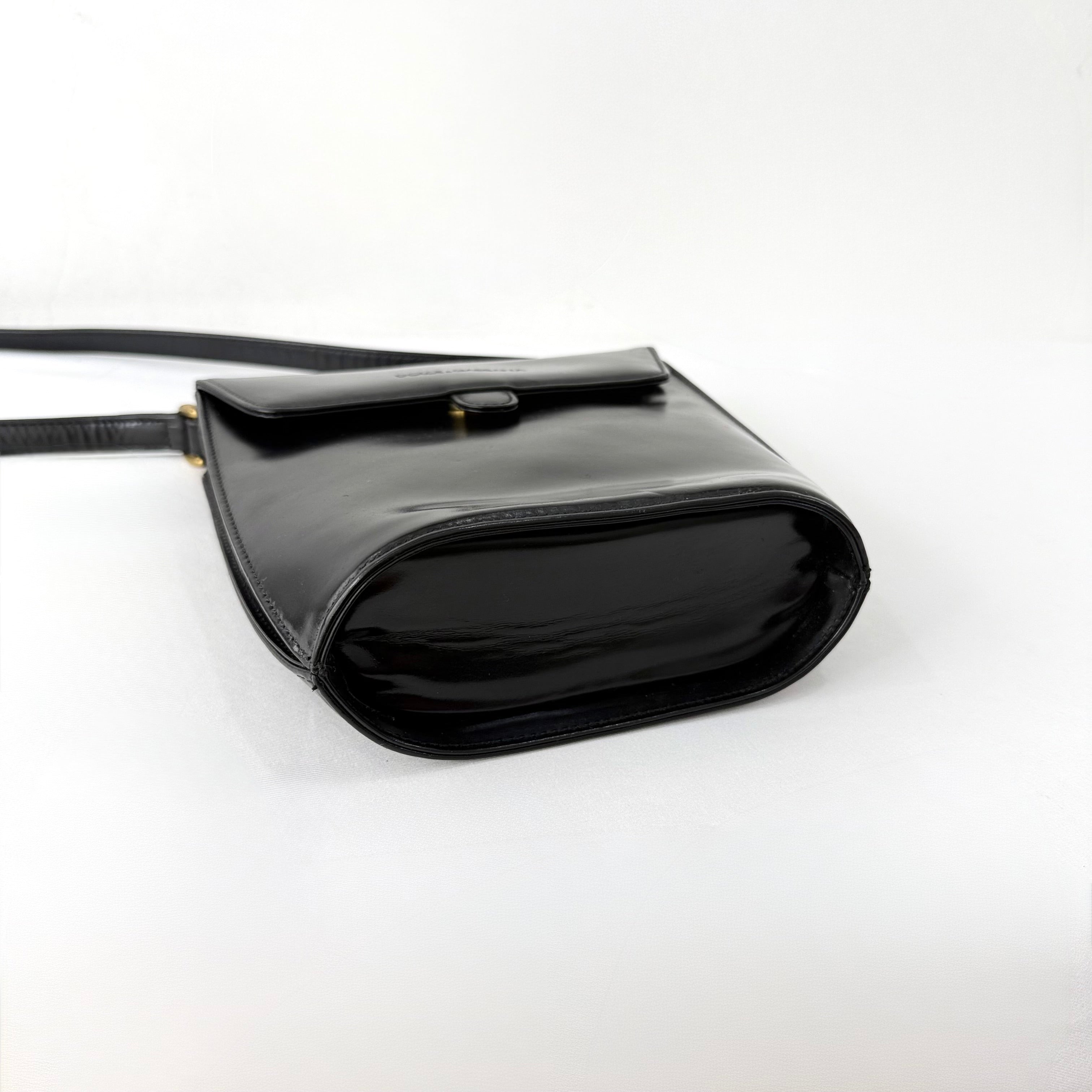 Dolce & Gabbana Black Patent Leather Bucket Bag
