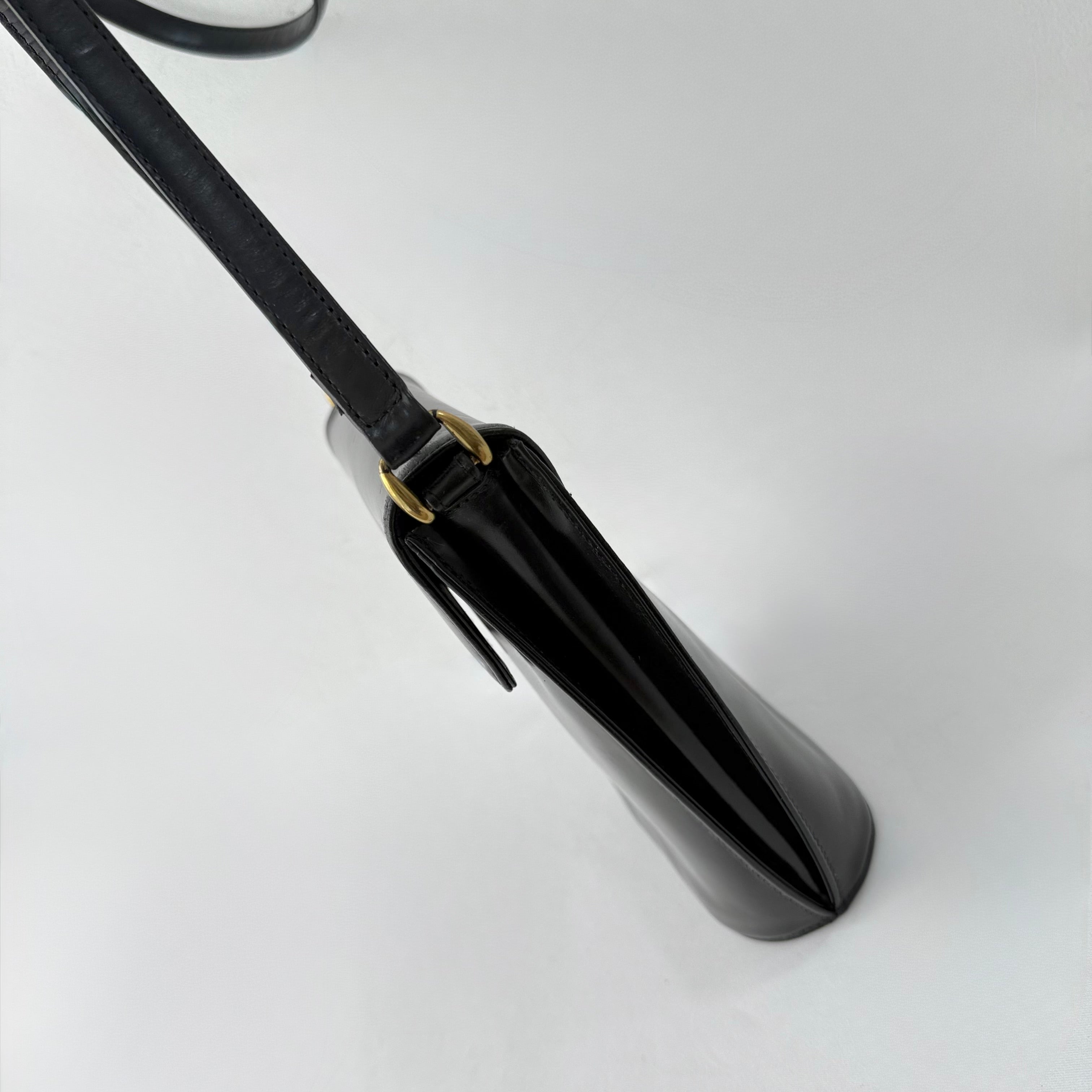 Dolce & Gabbana Black Patent Leather Bucket Bag