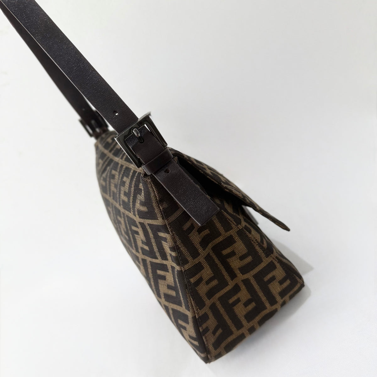 Fendi Zucca Mamma Baguette bag canvas brown