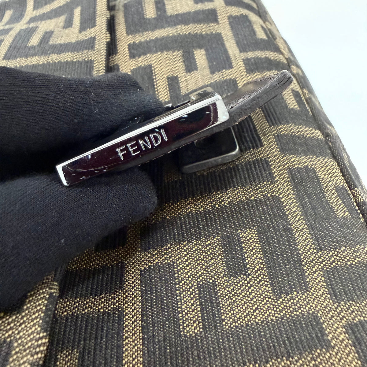 Fendi Zucca Mamma Baguette bag canvas brown