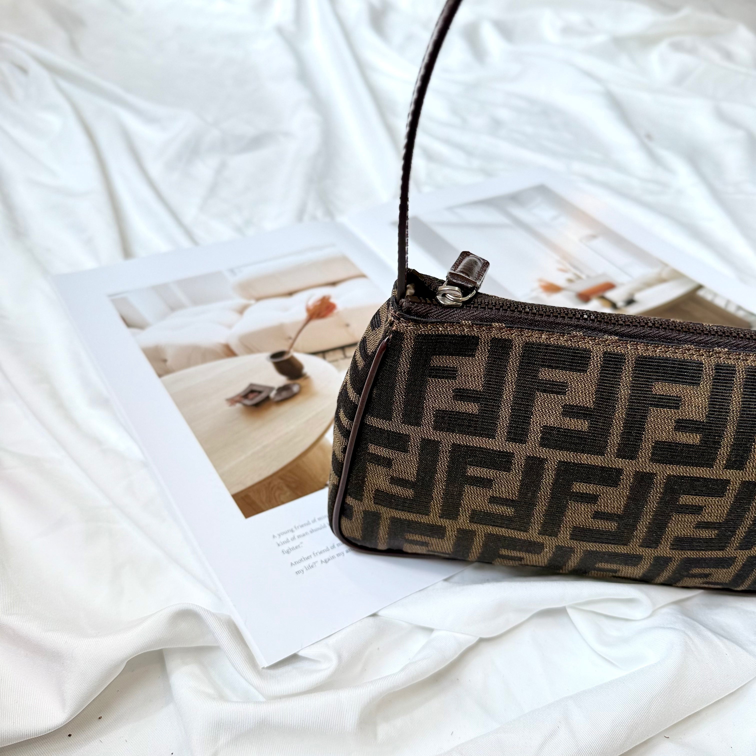 Fendi Zucca Pochette Bag
