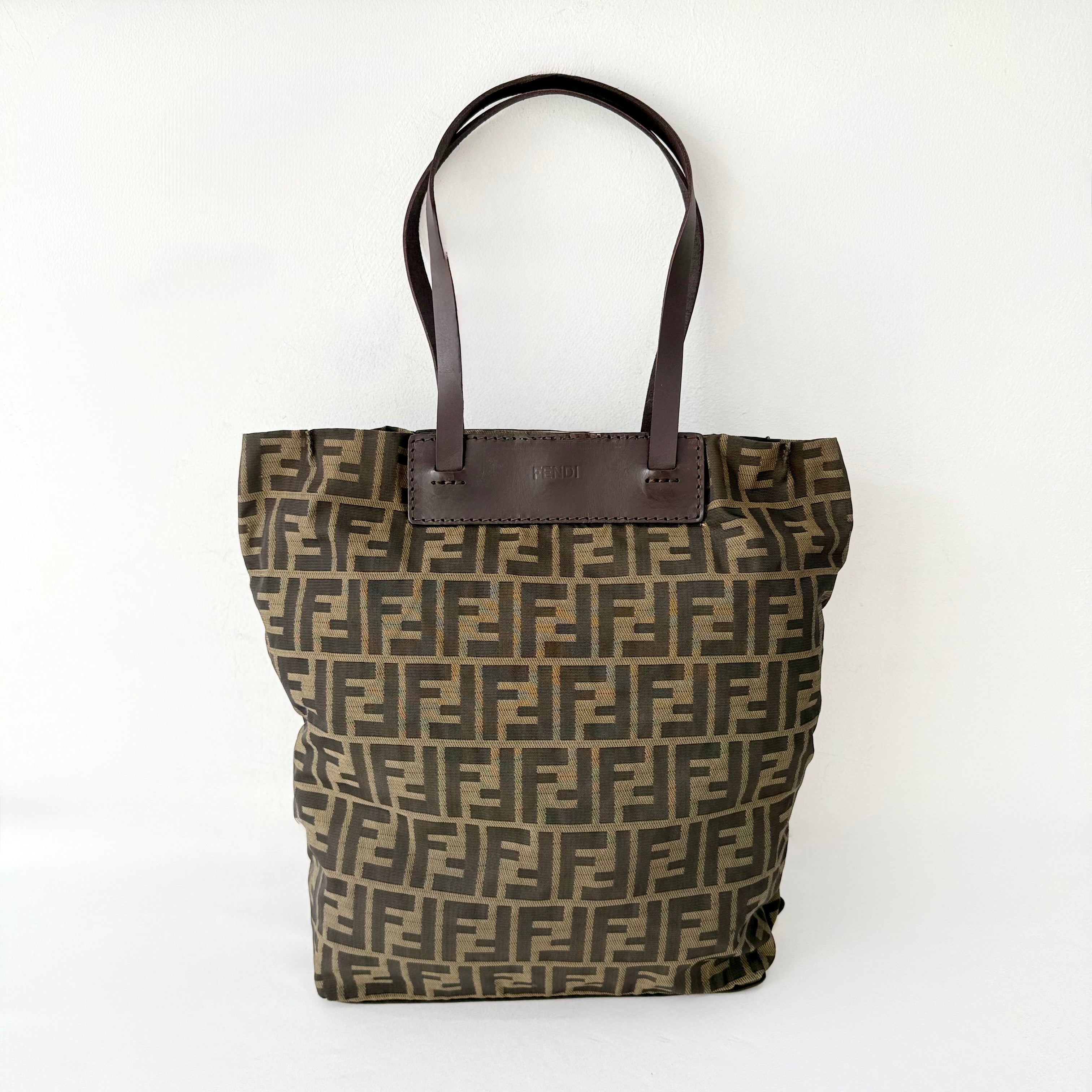 Fendi Brown Zucca FF Canvas Tote Bag
