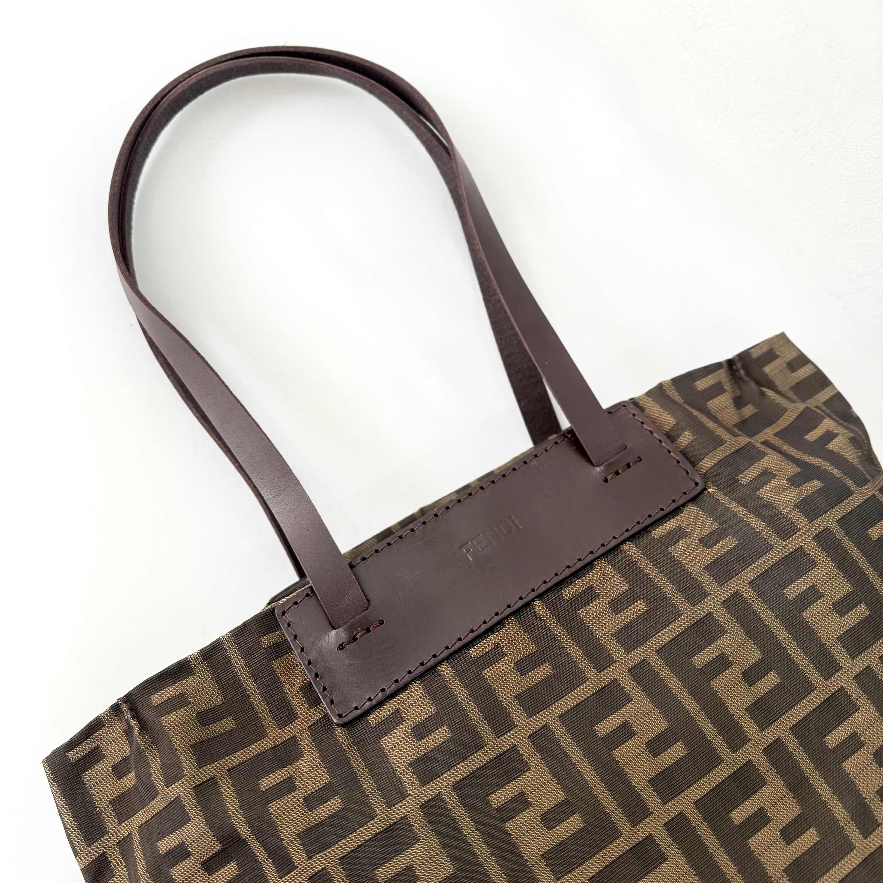 Fendi Brown Zucca FF Canvas Tote Bag