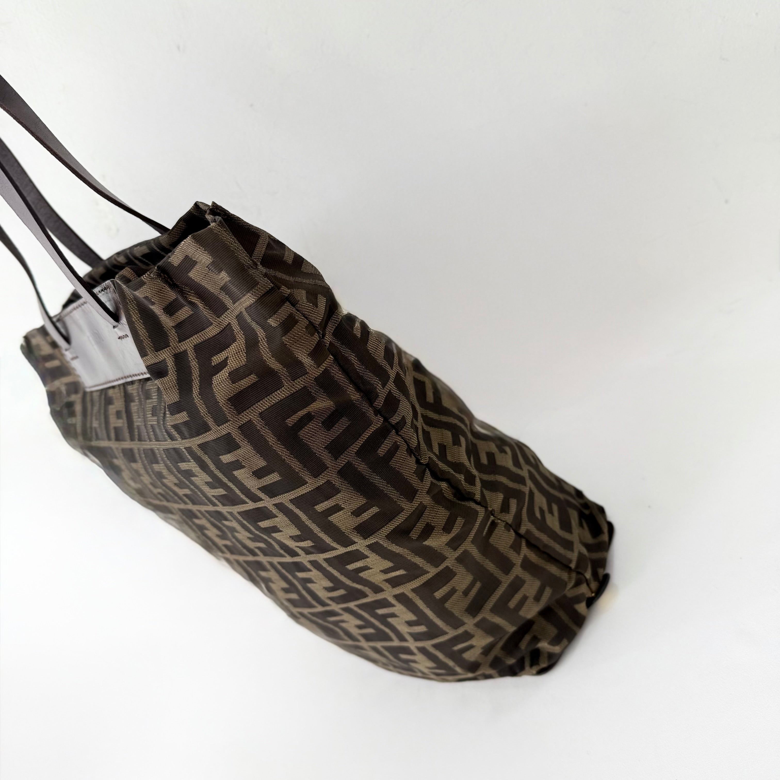Fendi Brown Zucca FF Canvas Tote Bag