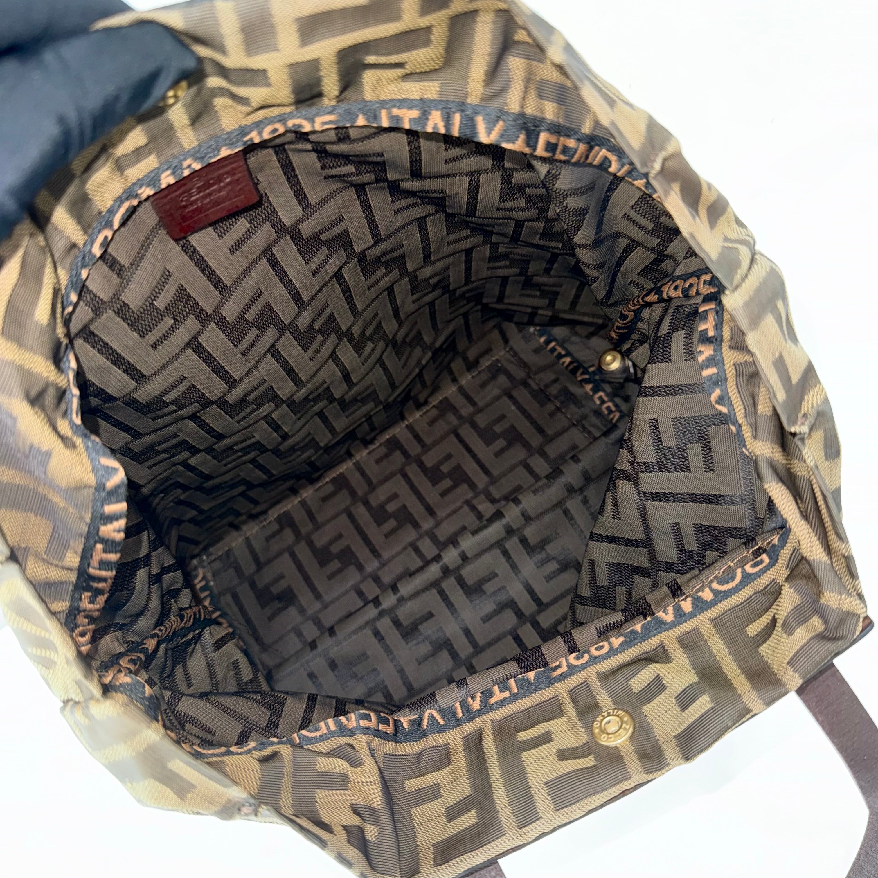 Fendi Brown Zucca FF Canvas Tote Bag