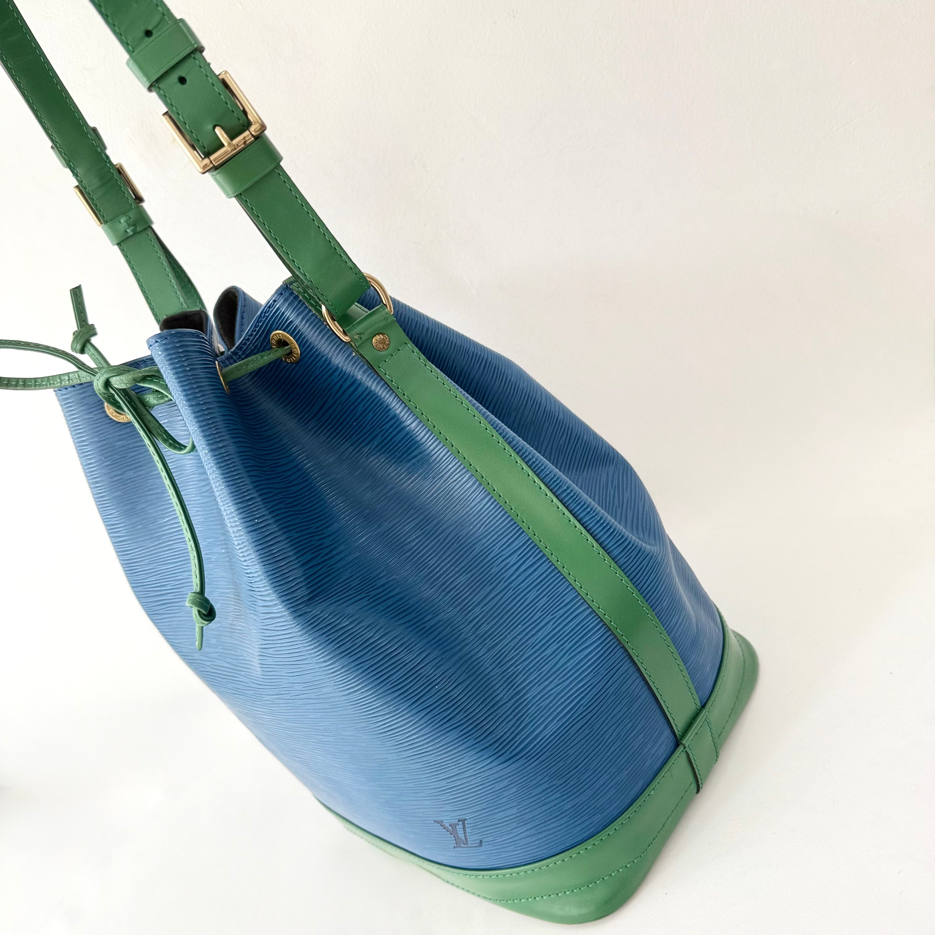 Louis Vuitton Bicolor Epi Noe Bucket Bag