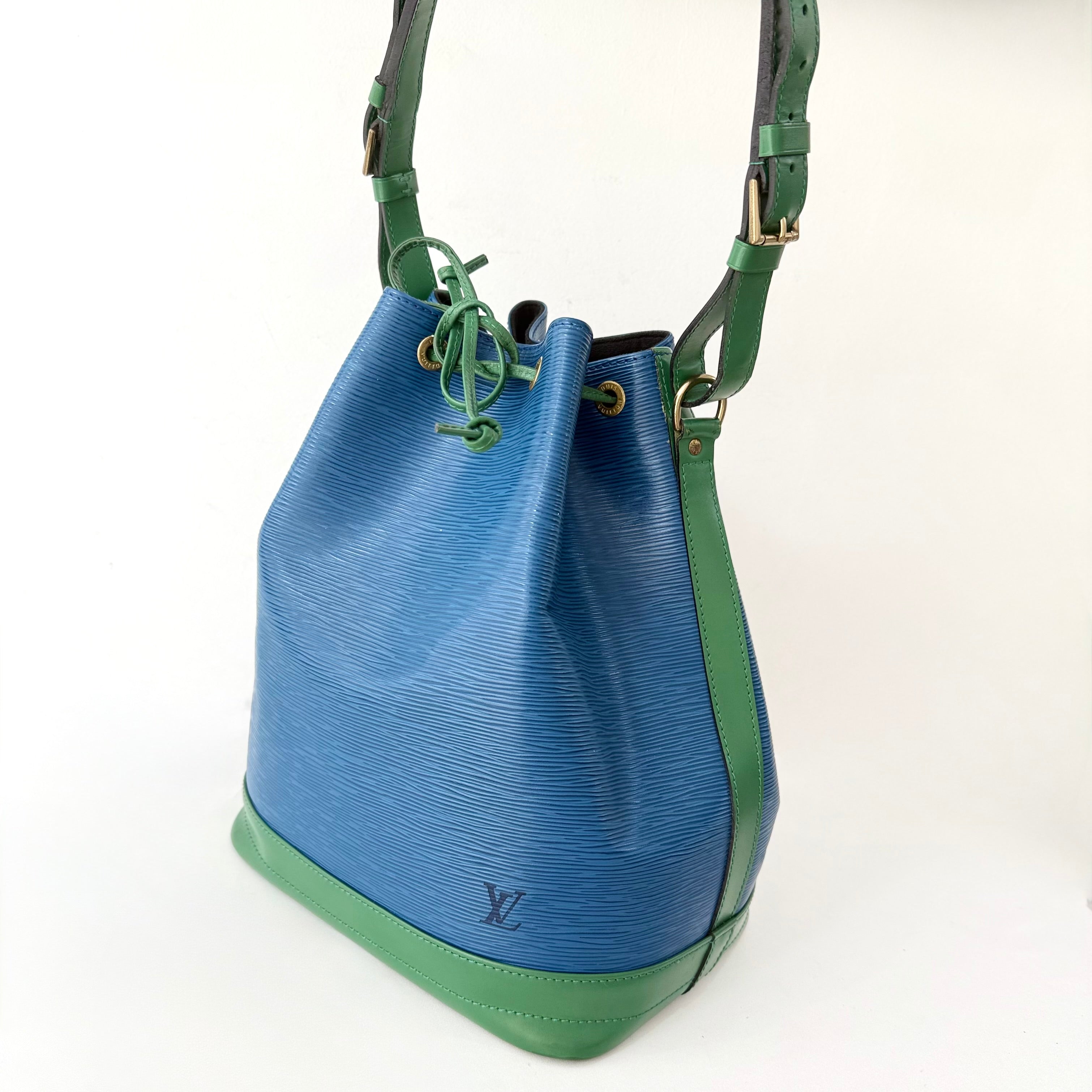 Louis Vuitton Bicolor Epi Noe Bucket Bag