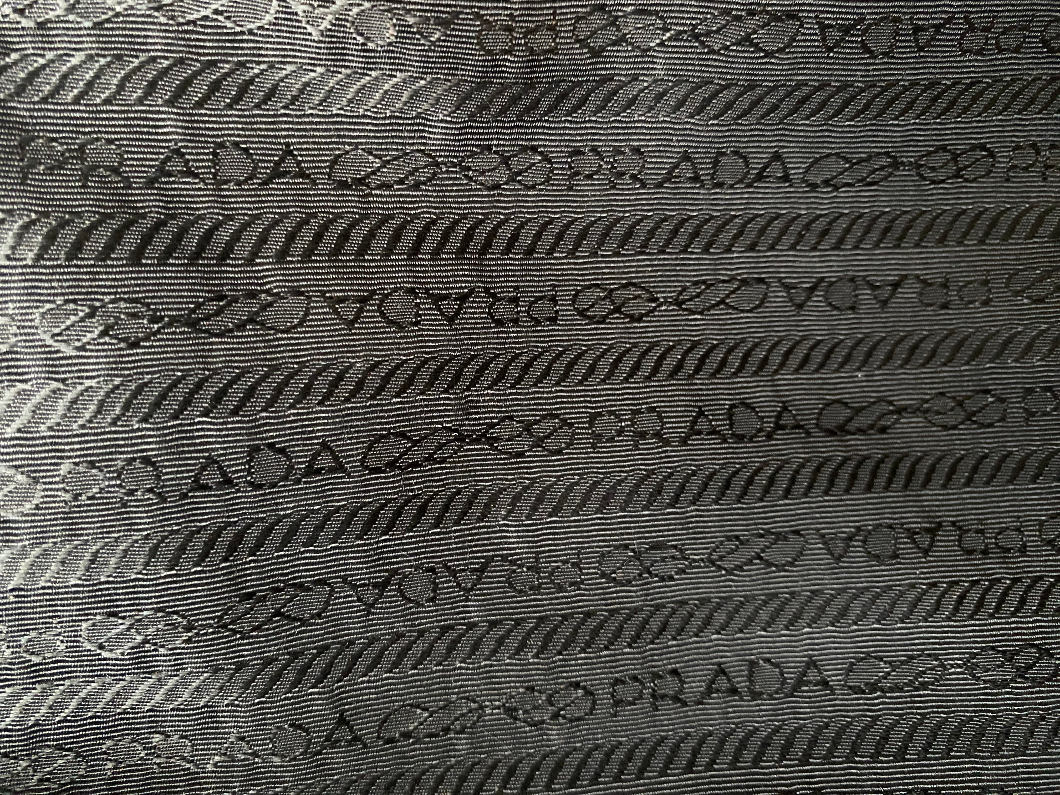 PRADA Black Tessuto Nylon Tote Bag