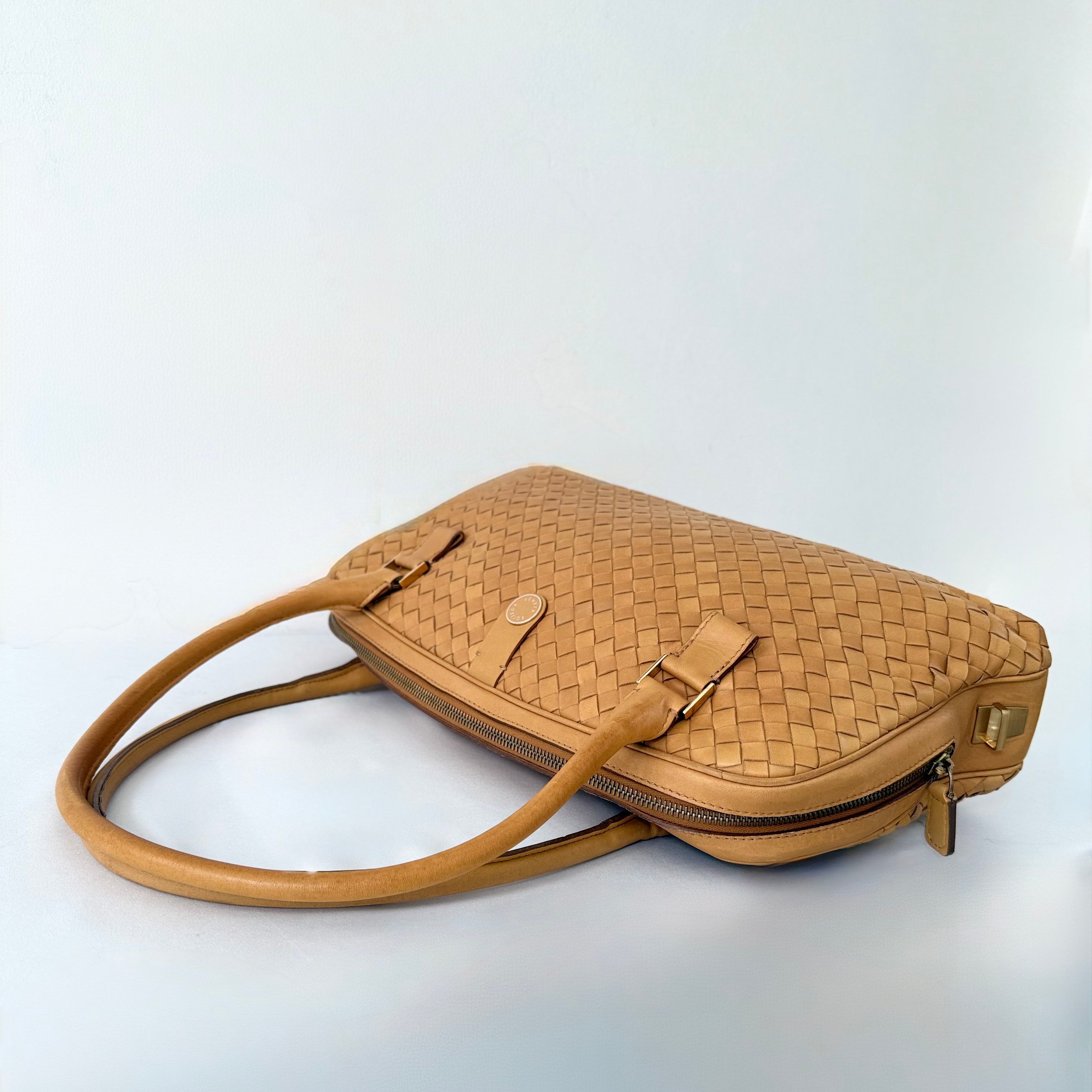 Bottega Veneta Intrecciato Top Handle Bag