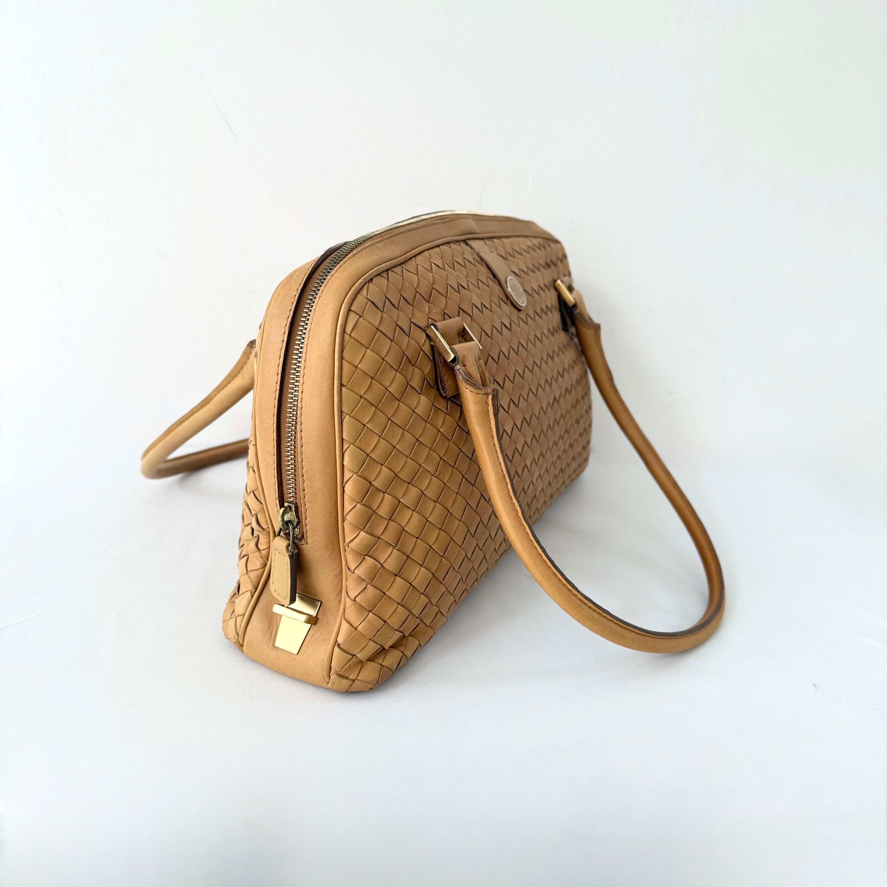 Bottega Veneta Intrecciato Top Handle Bag