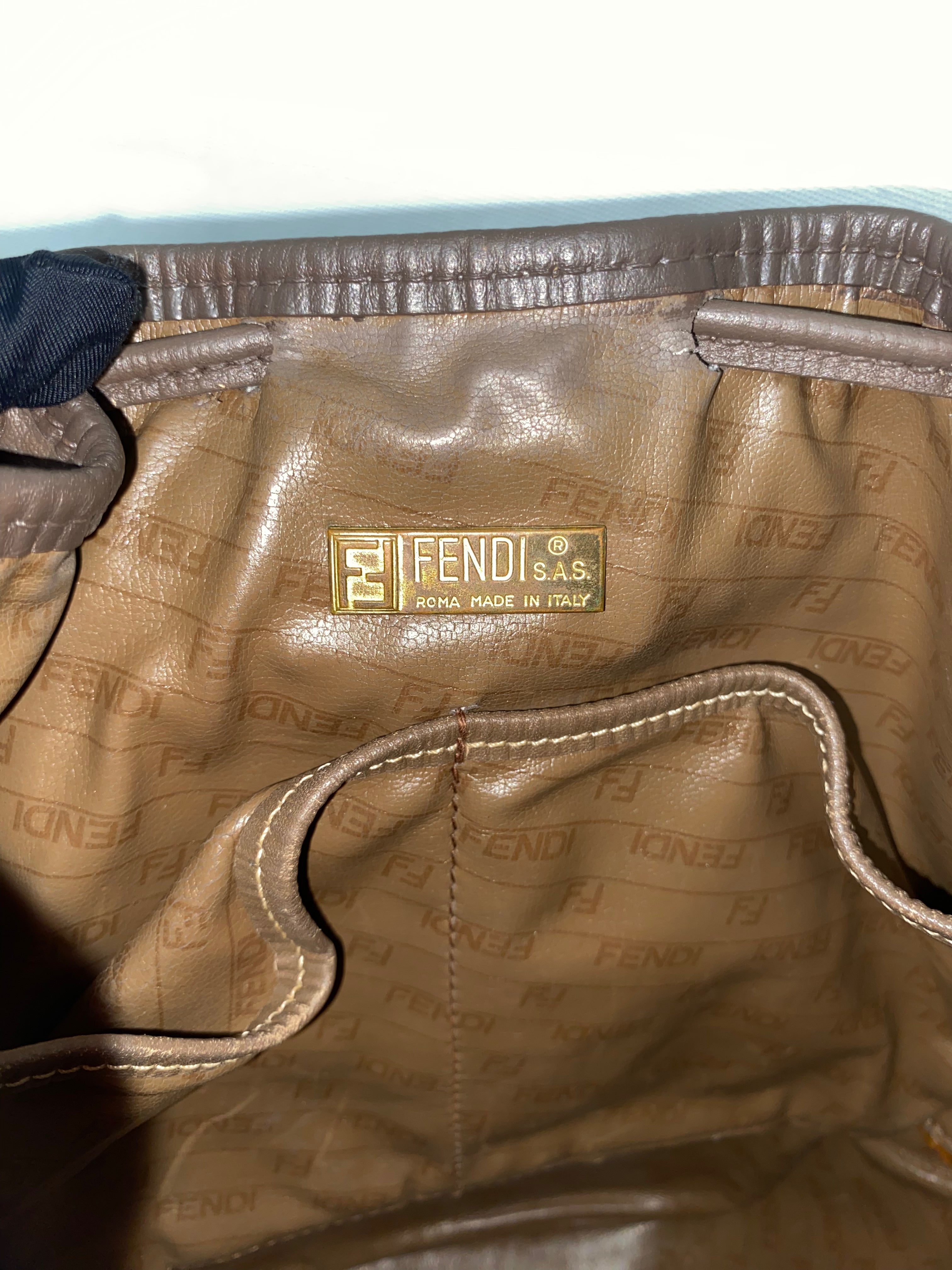 Fendi Vintage Bucket Crossbody Bag