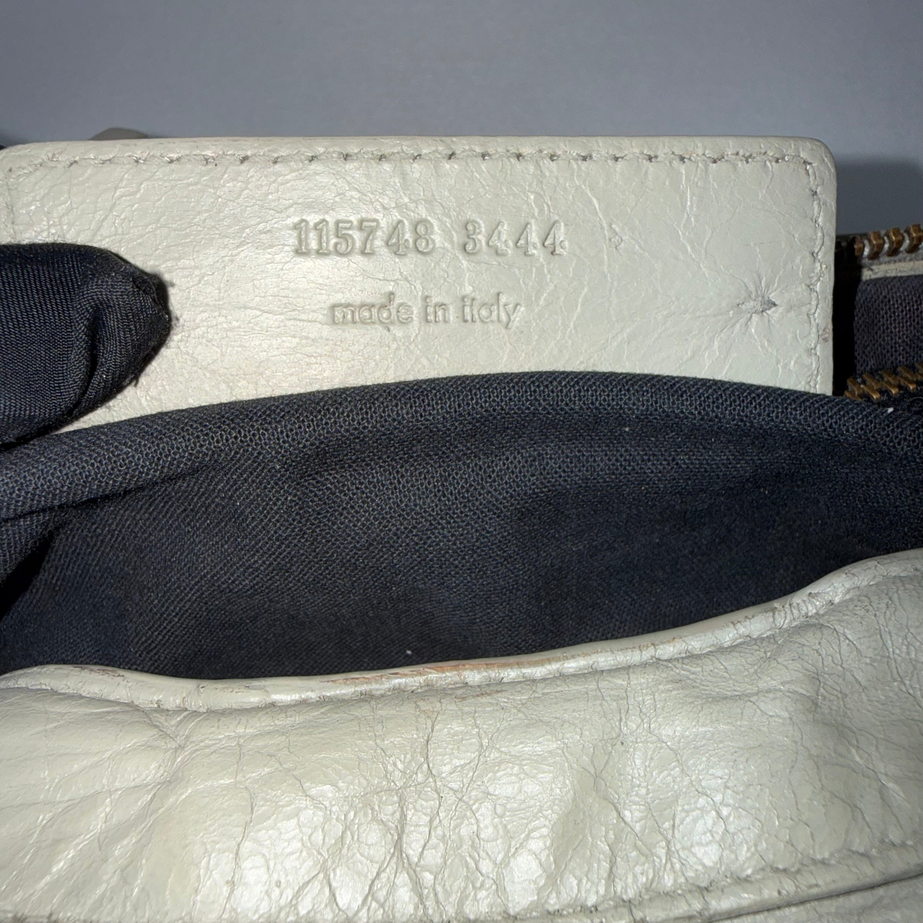 (reserve) Balenciaga Praline Lambskin Leather Motorcycle City Bag
