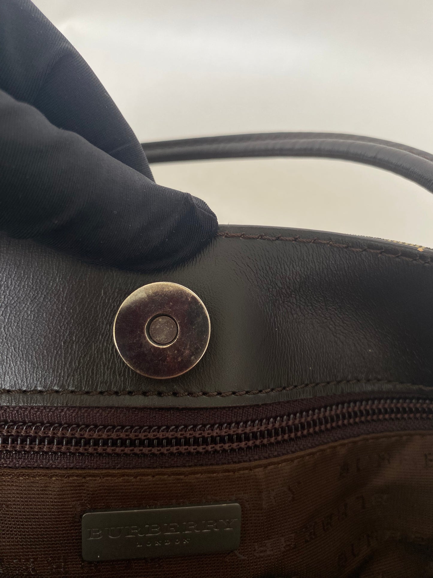 BURBERRY Vintage London Nova Check Tote Bag